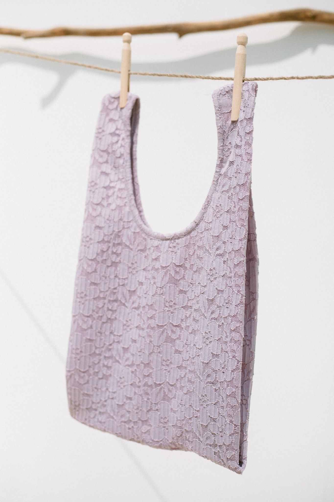 Purple Lace Bag