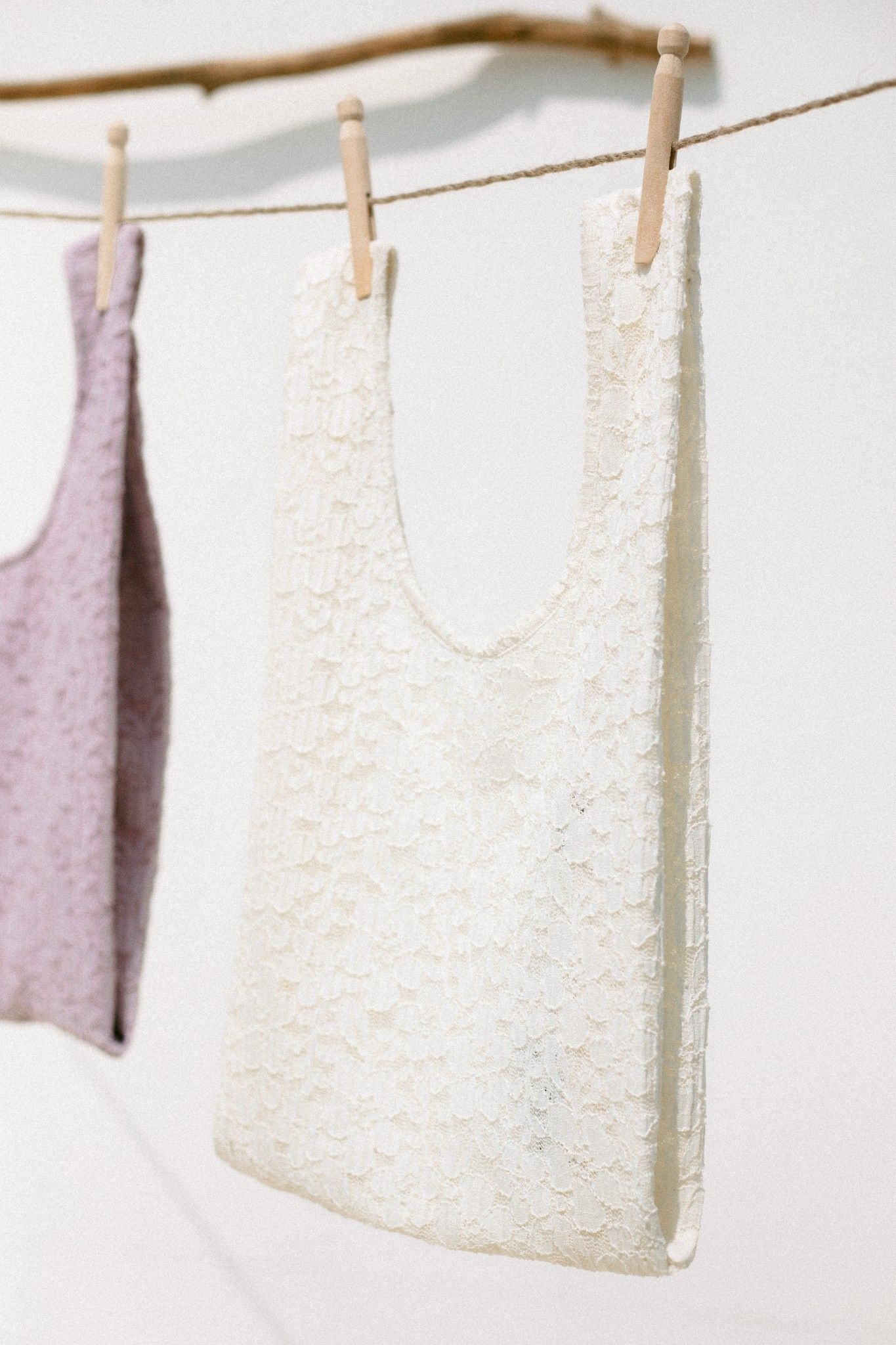 White Lace Bag
