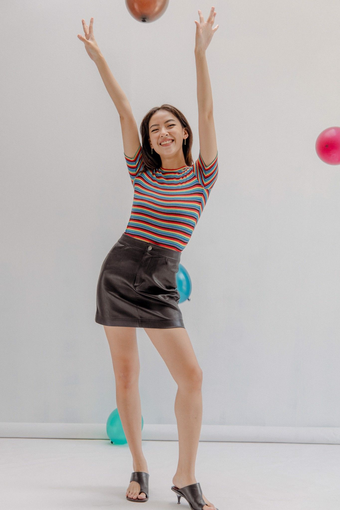 Multicolored Fitted T-Shirt