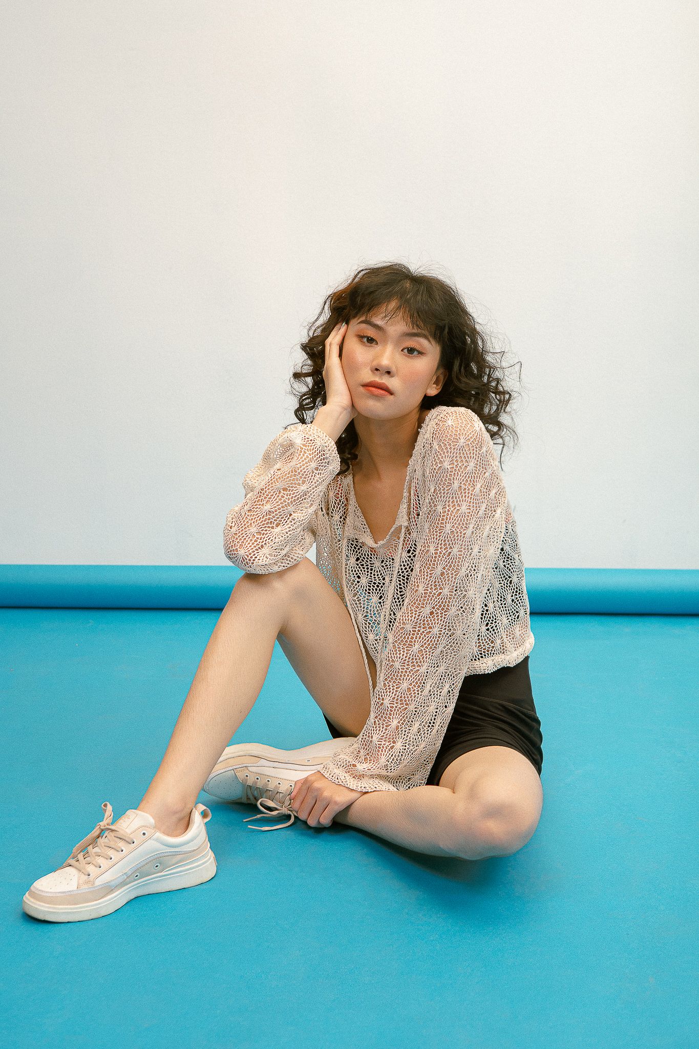 Ivory Flared Crochet Top