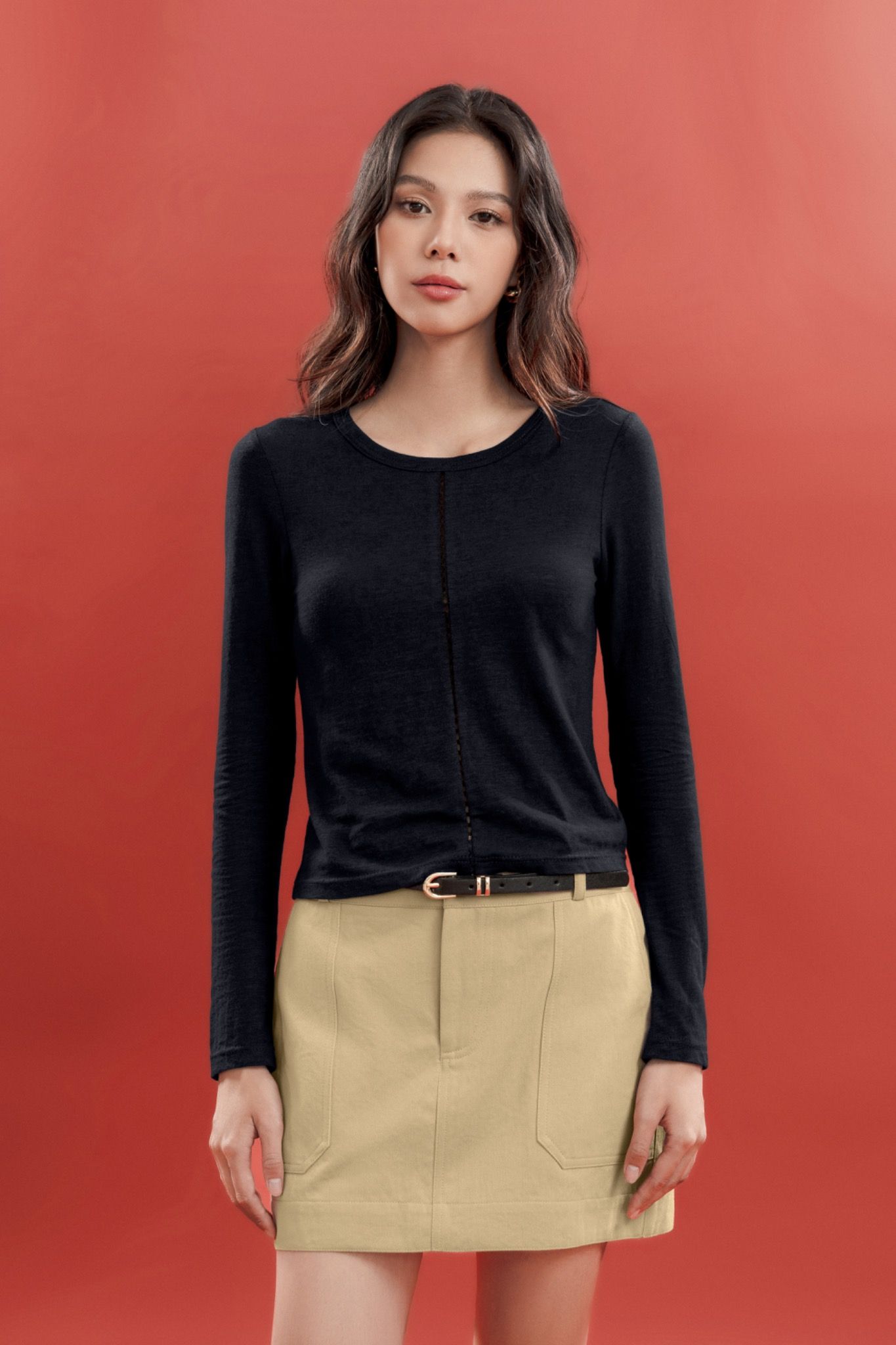 Cotton Long Sleeves Top