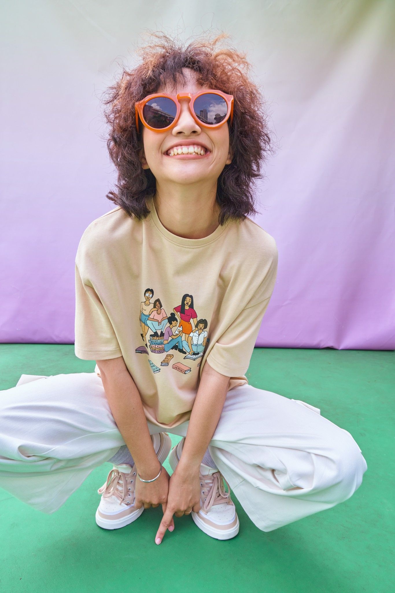 Learn For Life T-shirt- Beige