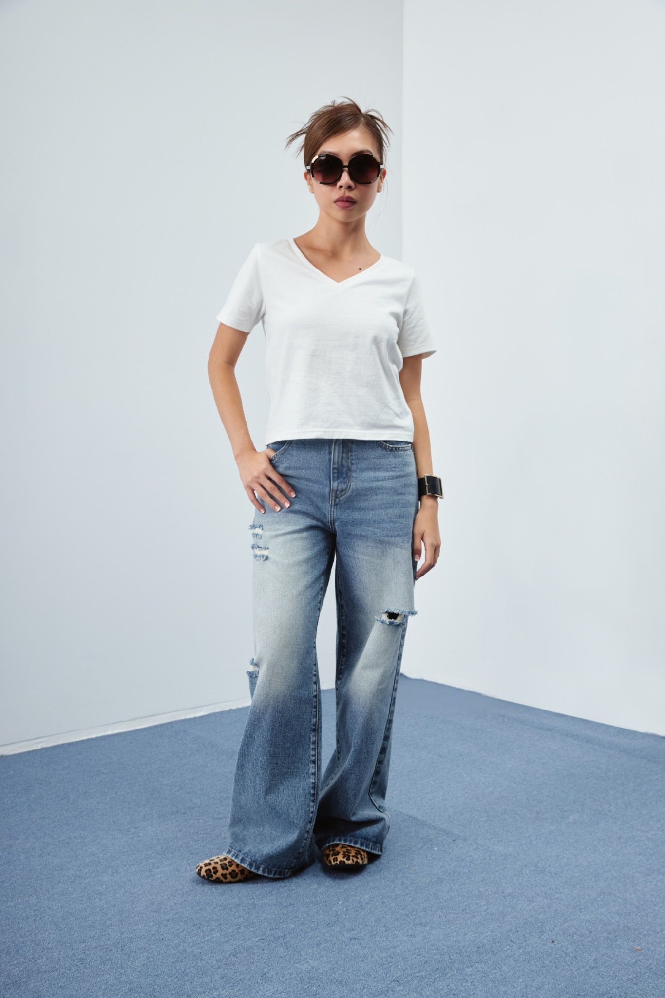 White Boxy Fit T-shirt