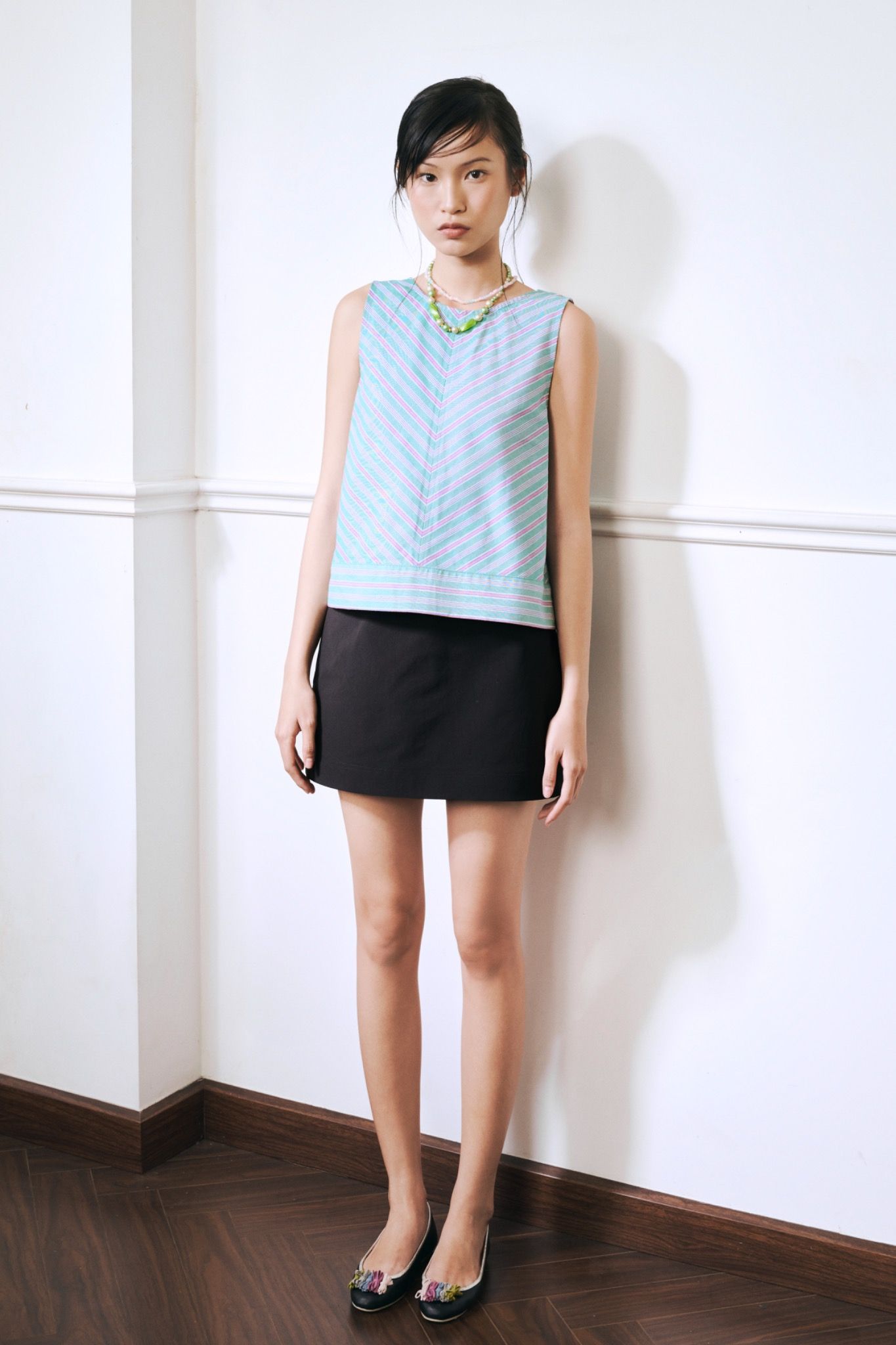Striped Sleeveless Top