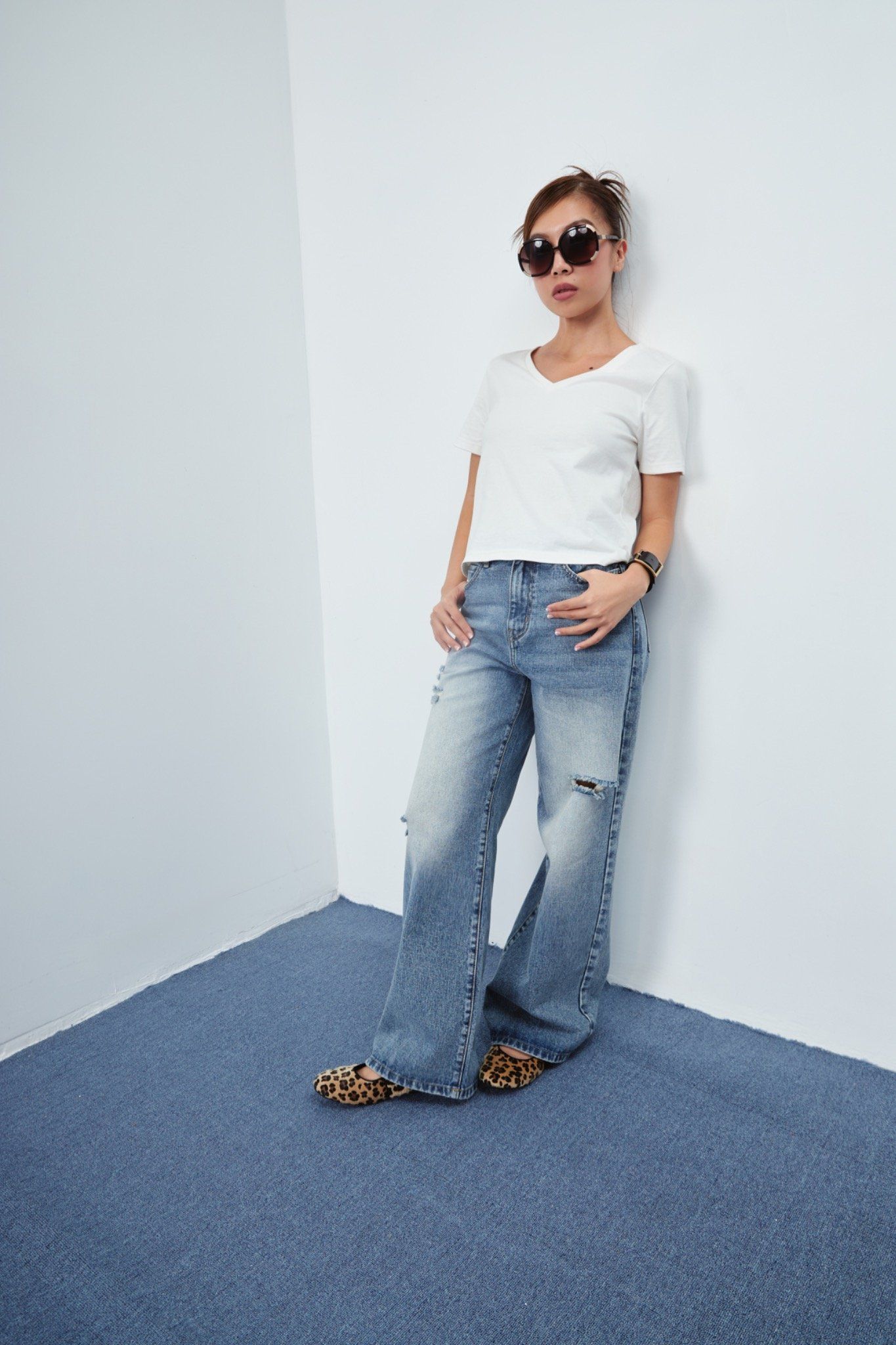 White Boxy Fit T-shirt