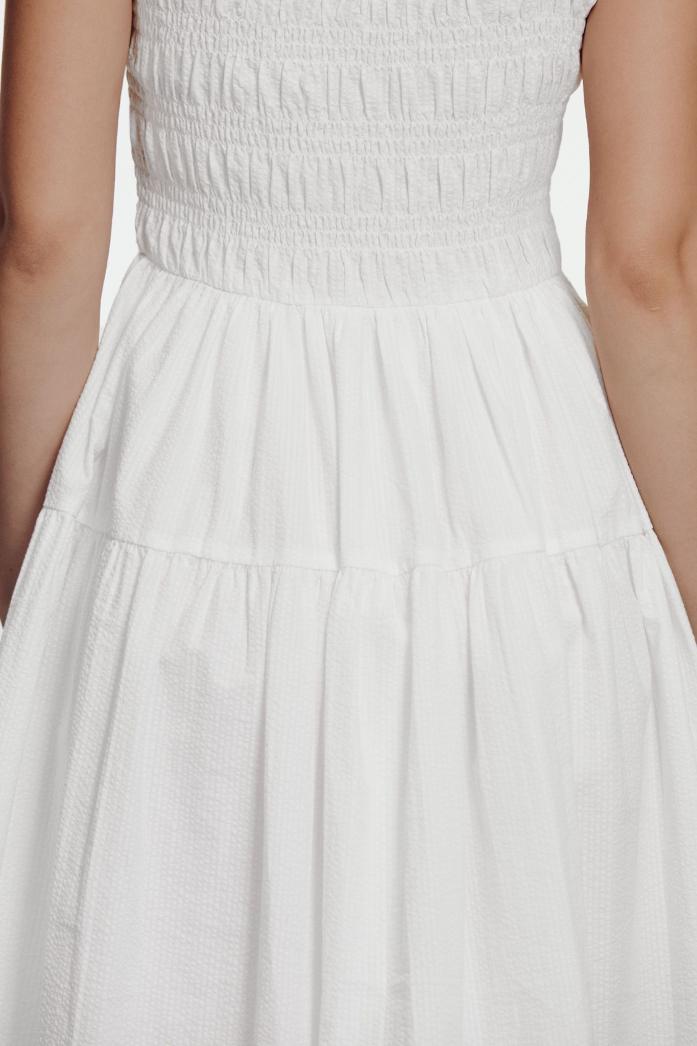 Smocked Midi Dress