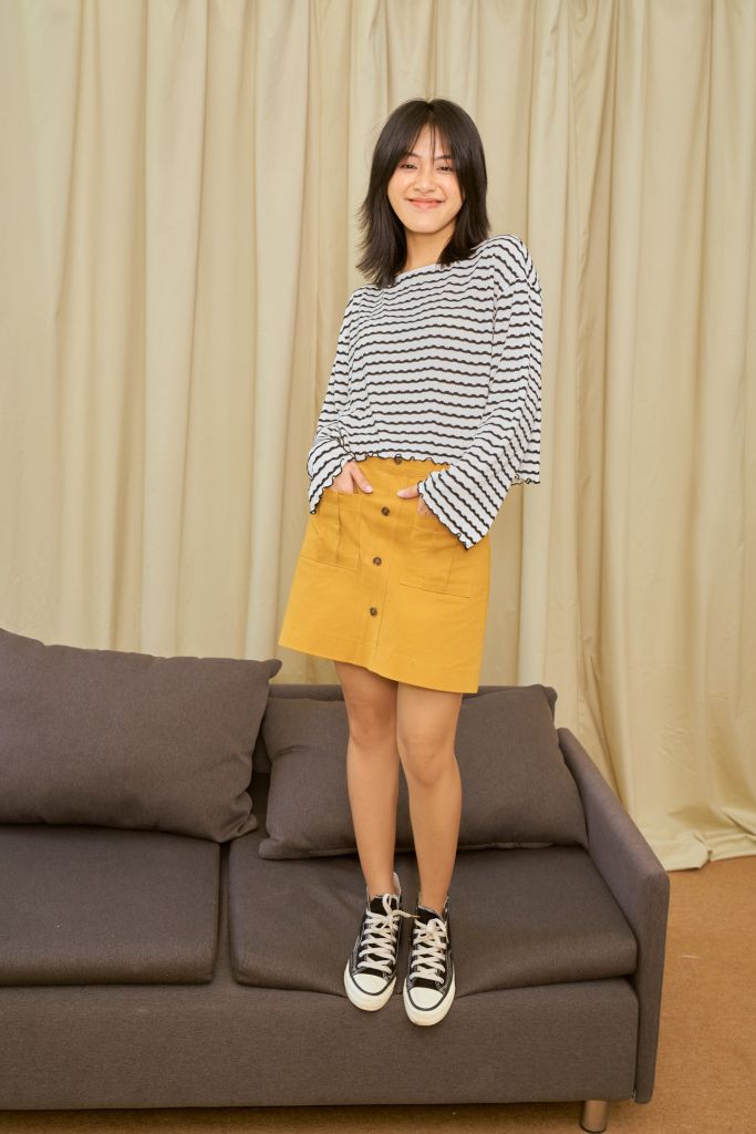 Mini Skirts with Front Pockets