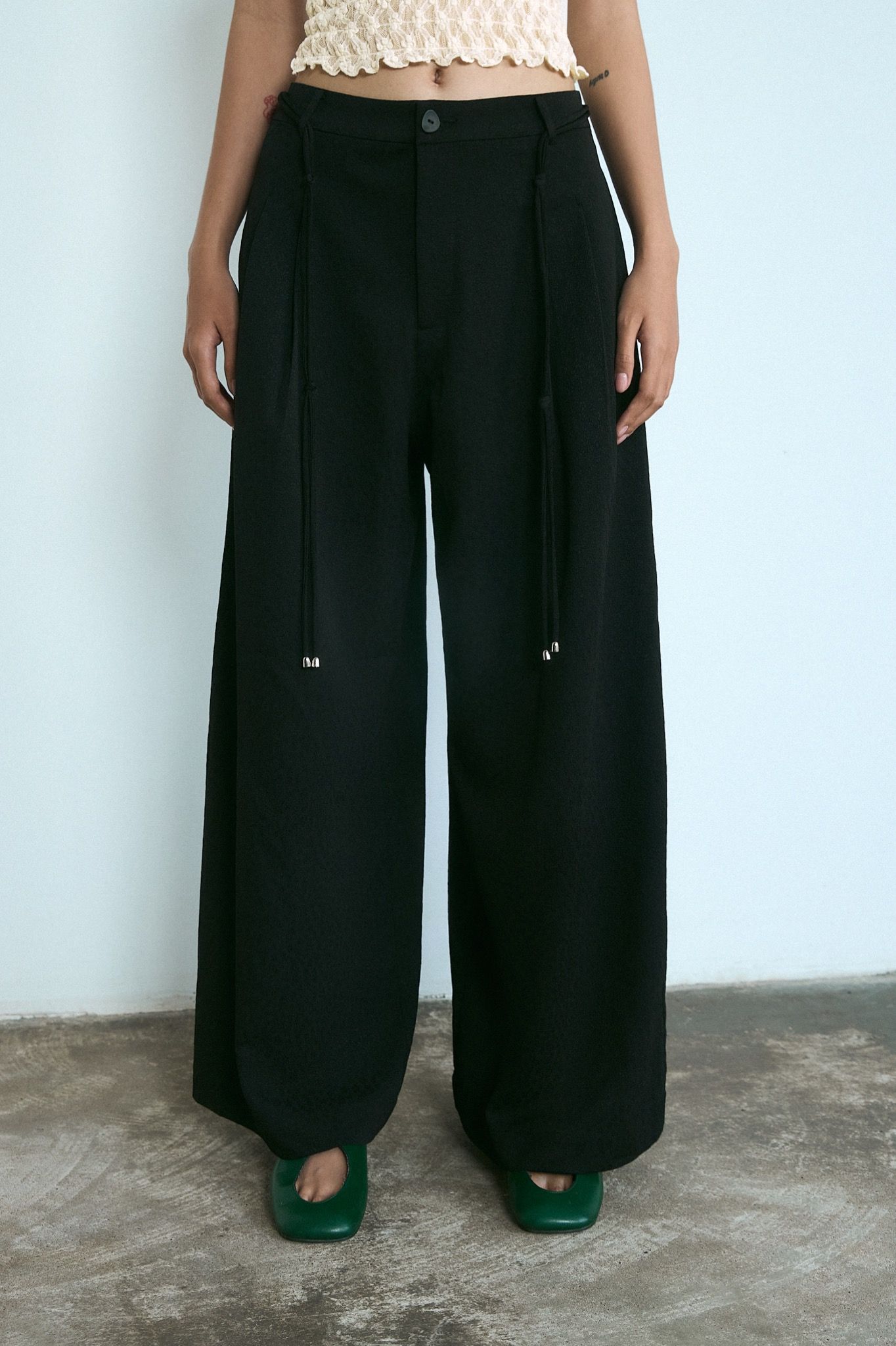 Floral Jacquard Trousers