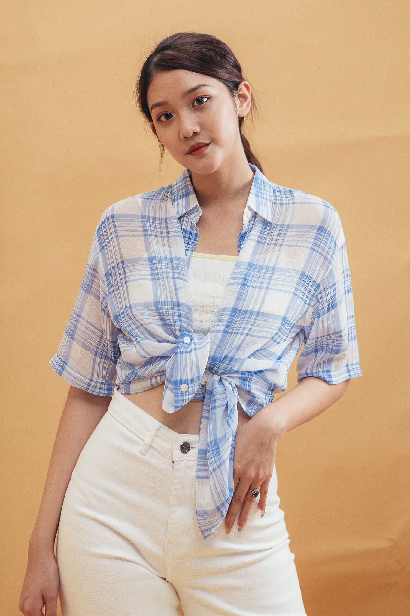 Checked Short Sleeve Shirt