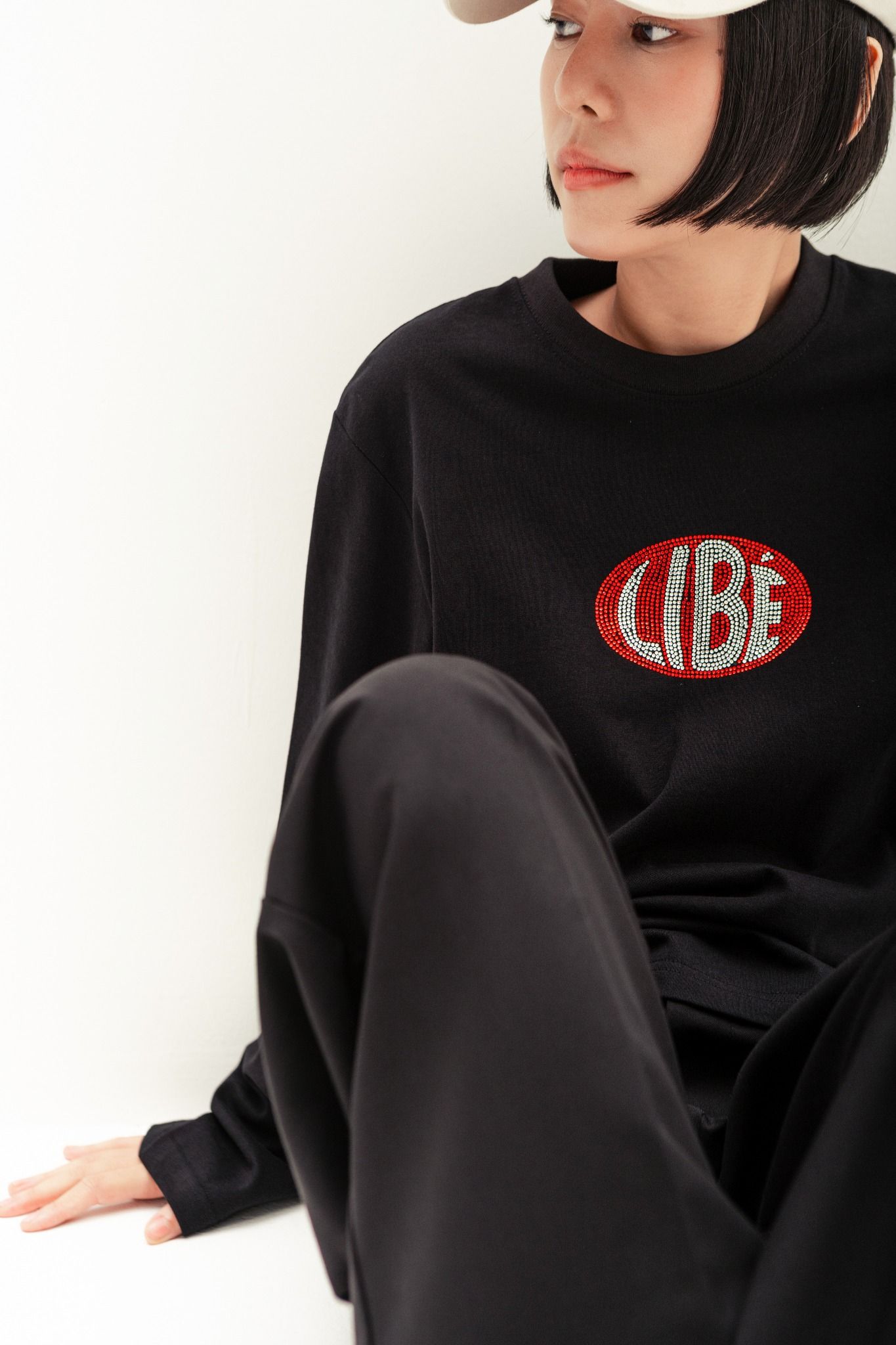  Bling LIBÉ Black Long Sleeve T-Shirt 