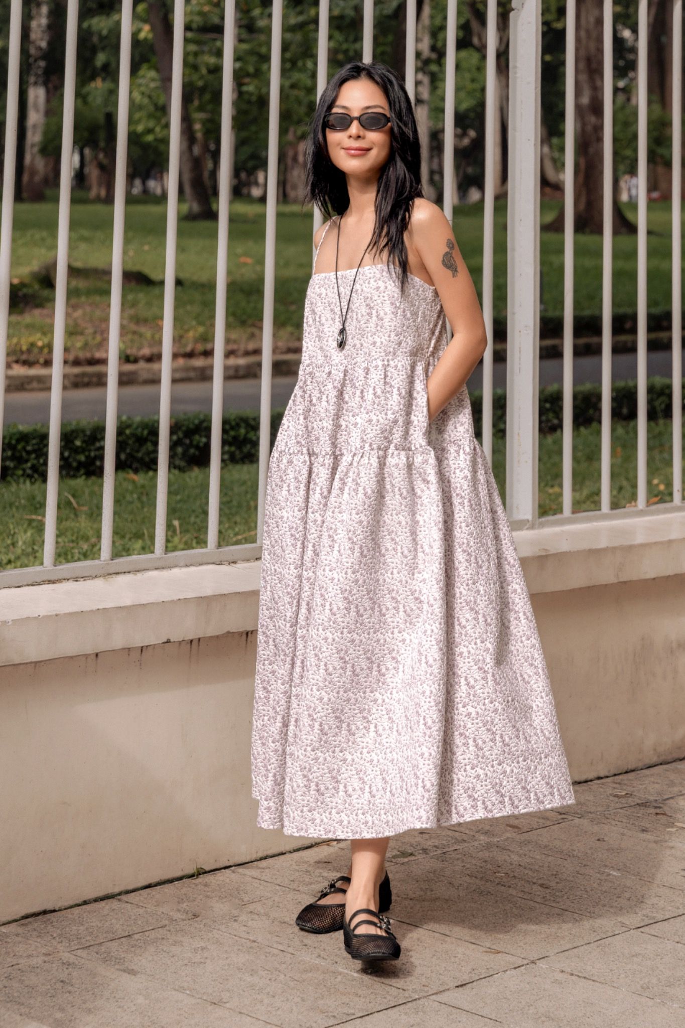 Tiered Midi Dress