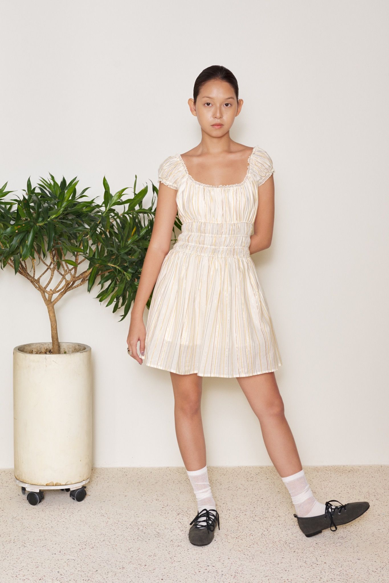 Ruched Mini Dress