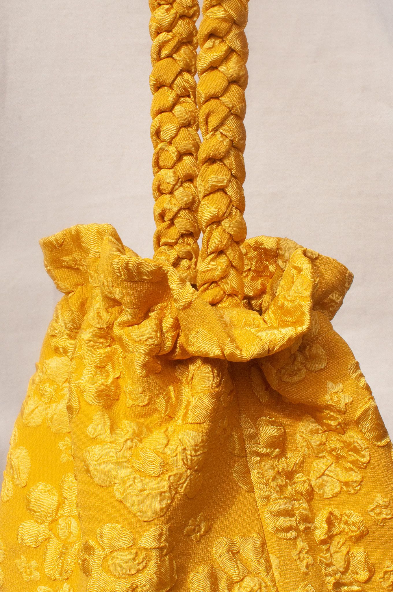 Bucket Jacquard Bag - Yellow
