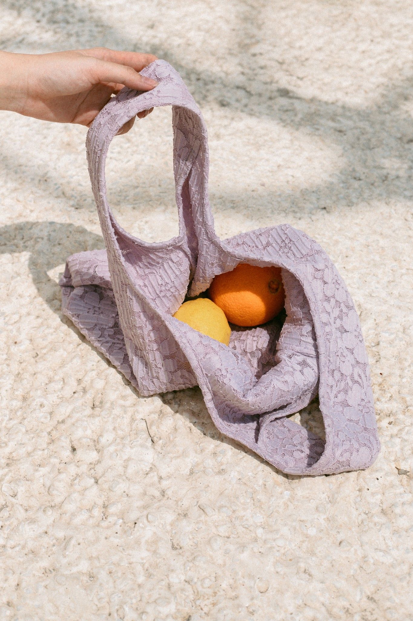 Purple Lace Bag