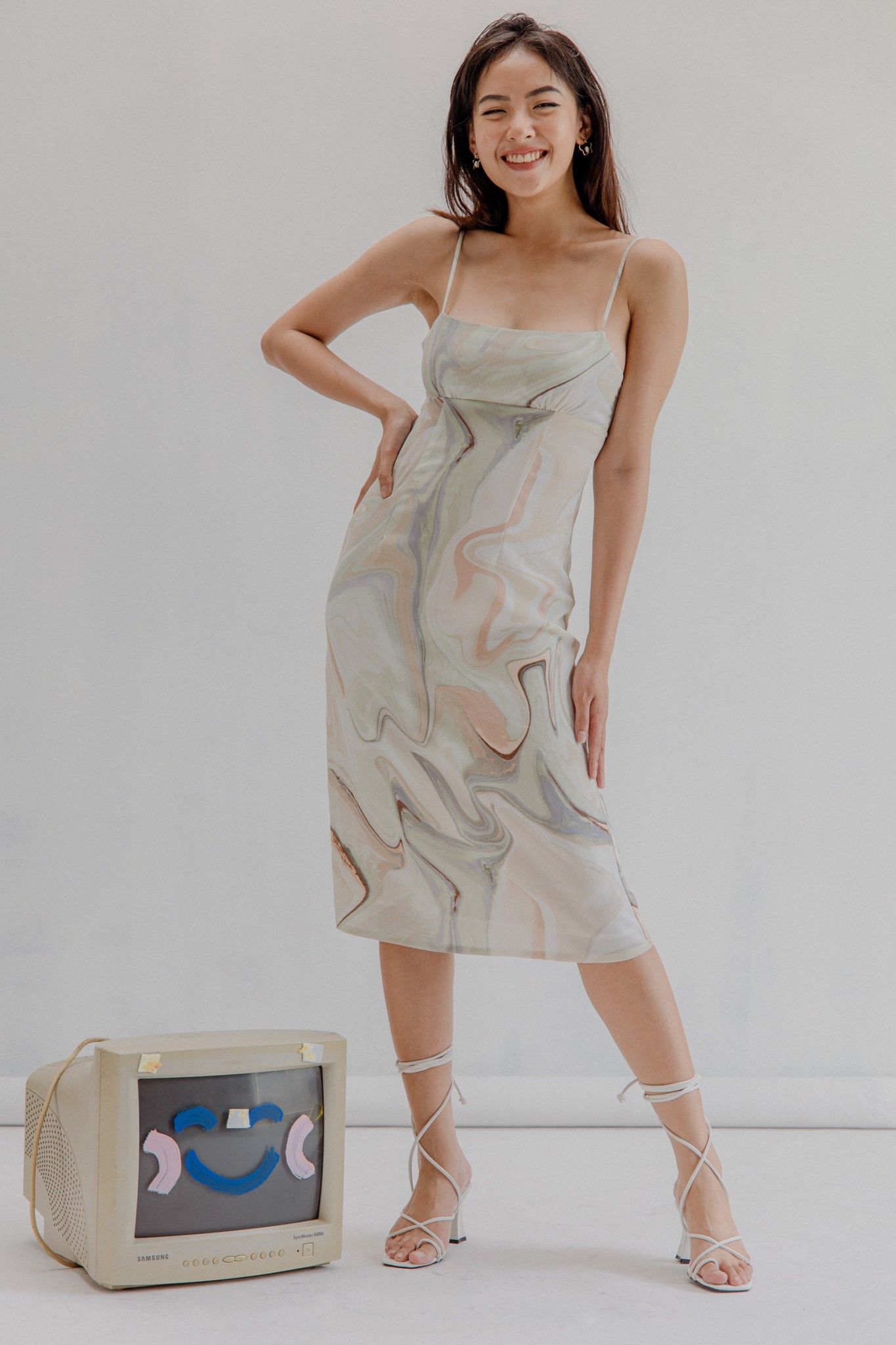Printed Midi Dress