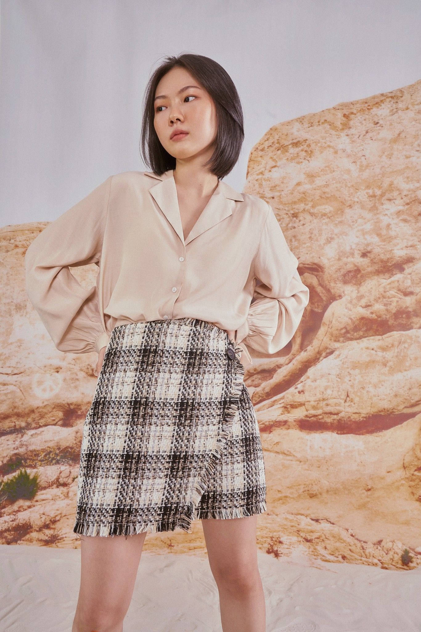 Tweed Mini Skirt