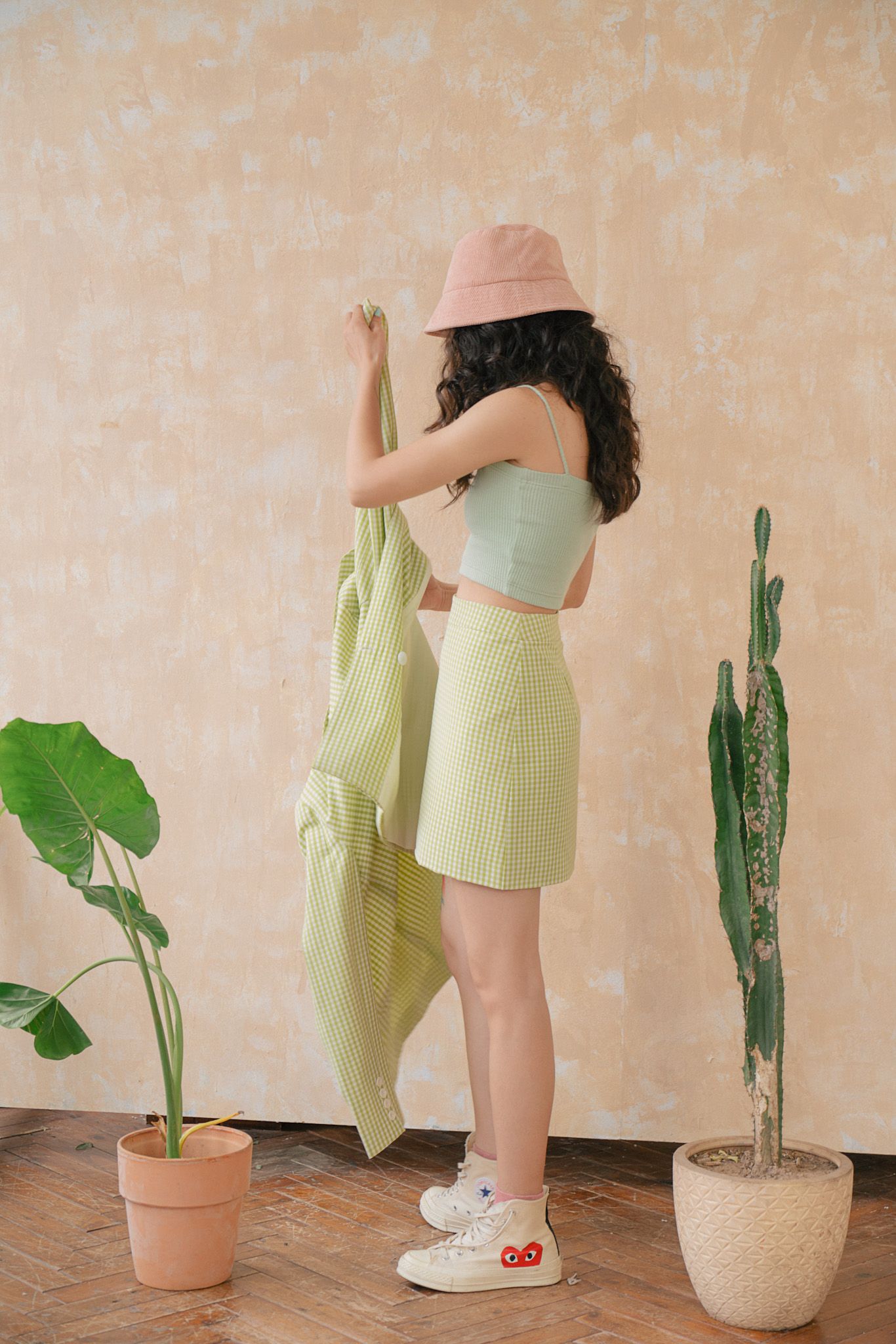 Gingham Mini
Skirt - Green