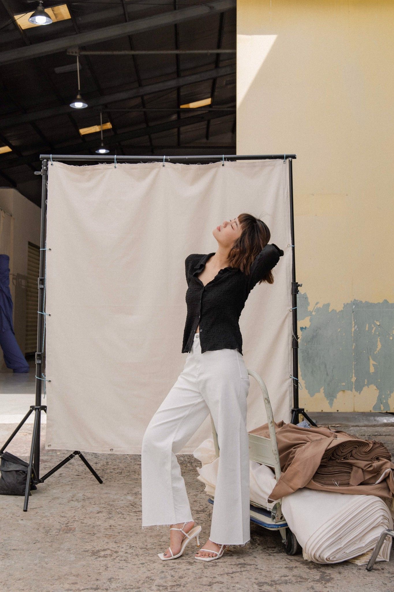 Wide Leg Jeans - White