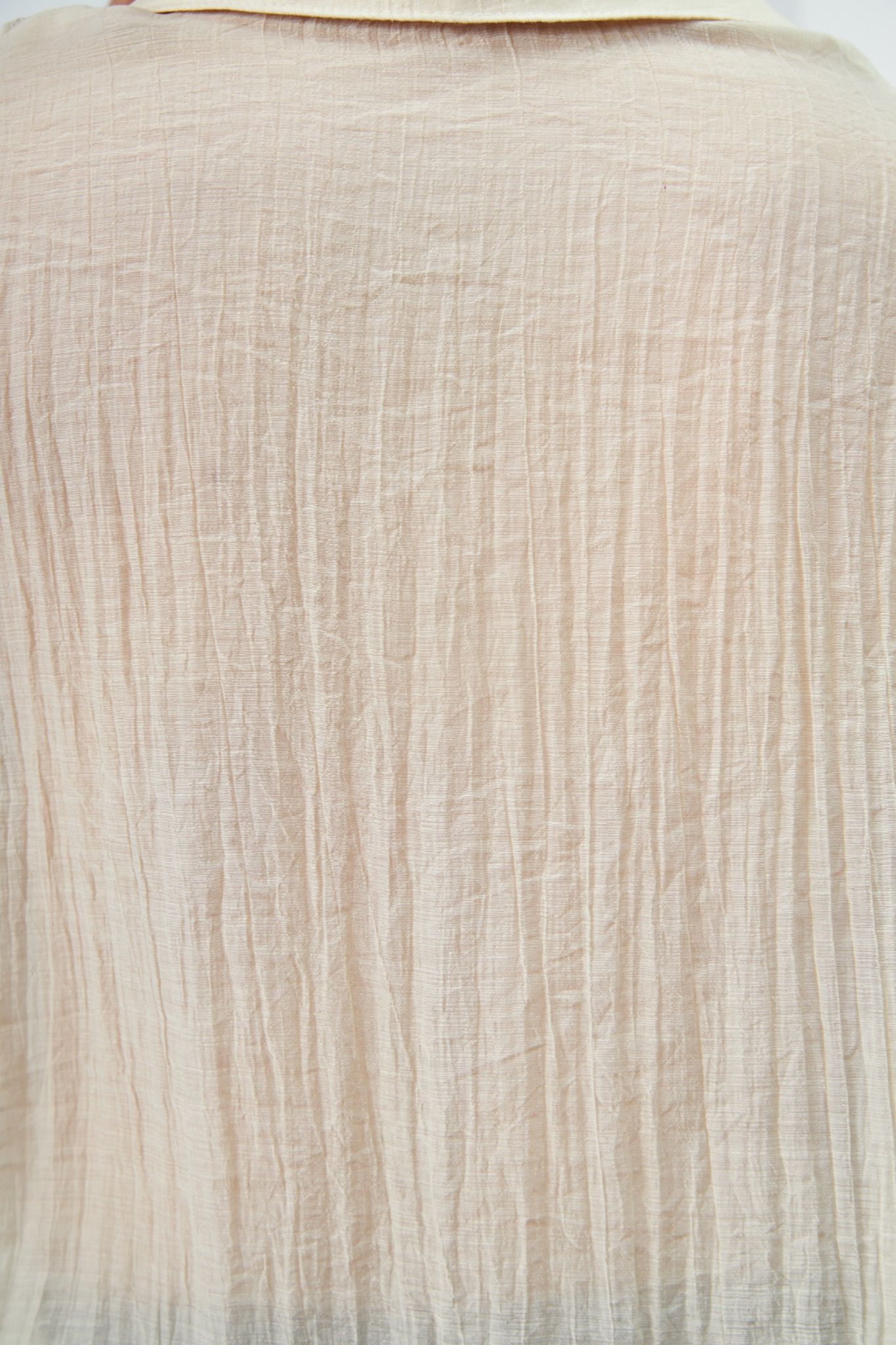 Ivory Sheer Oversized Shirt