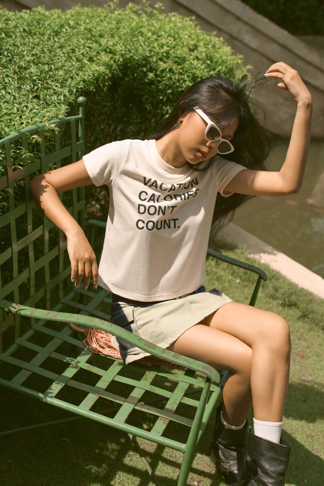 Cream Baby Yellow Neckline Printed Baby Tee