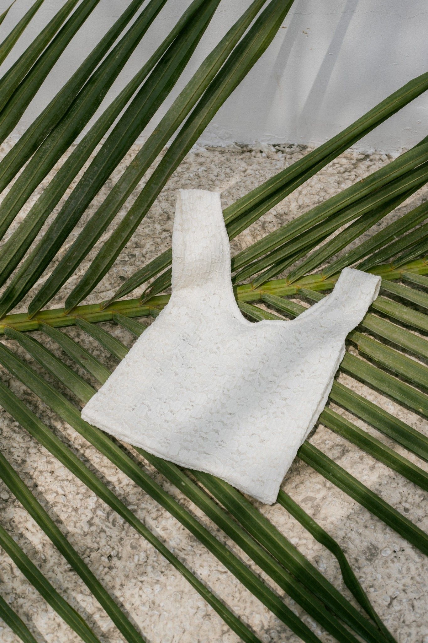 White Lace Bag