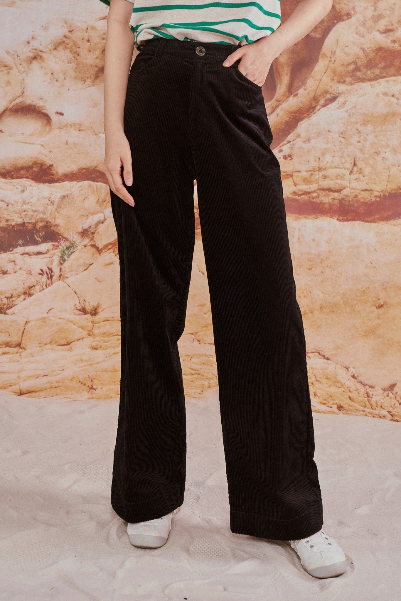 Black Corduroy Trousers