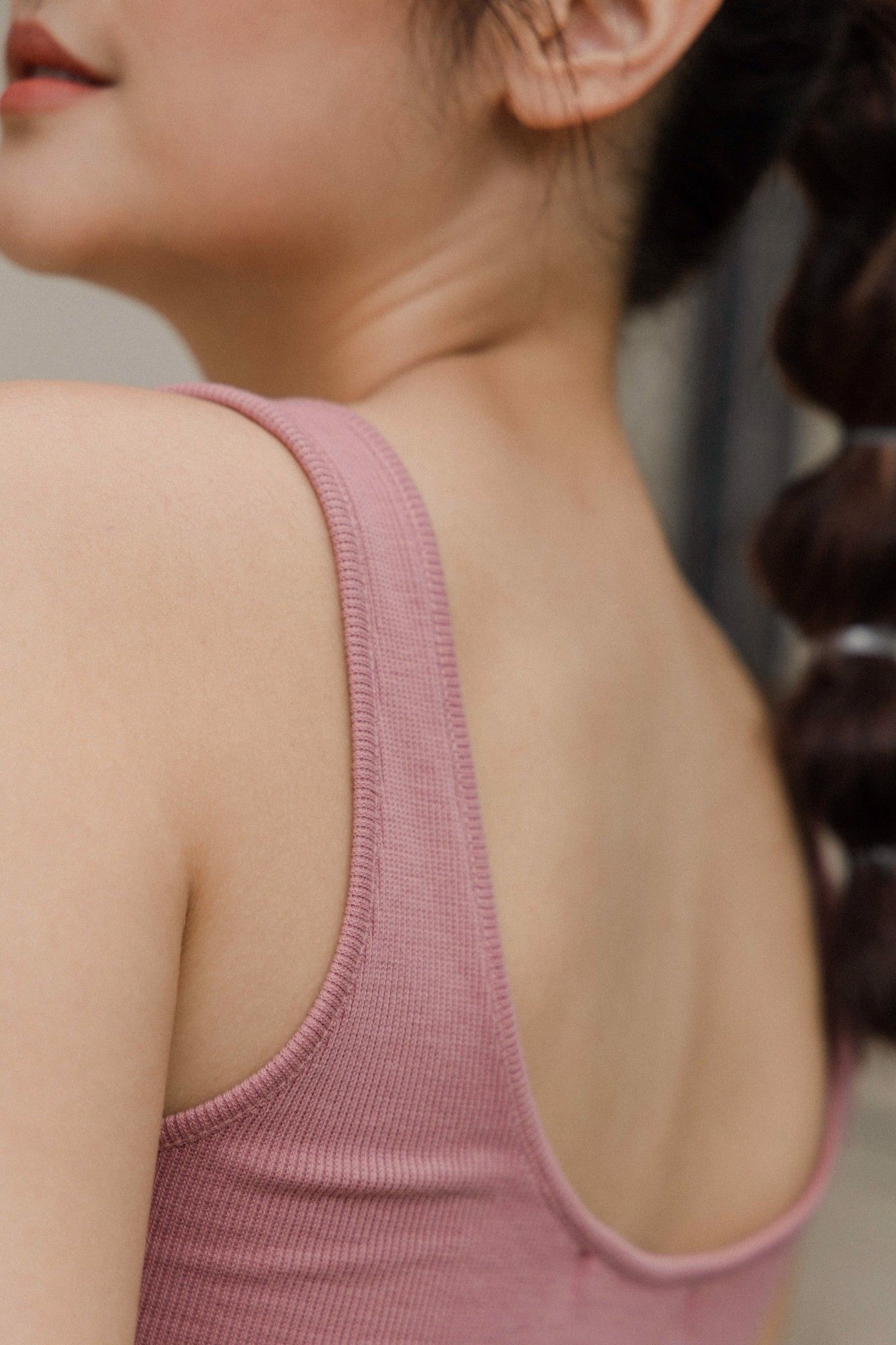 Cropped Tank Top - Pink