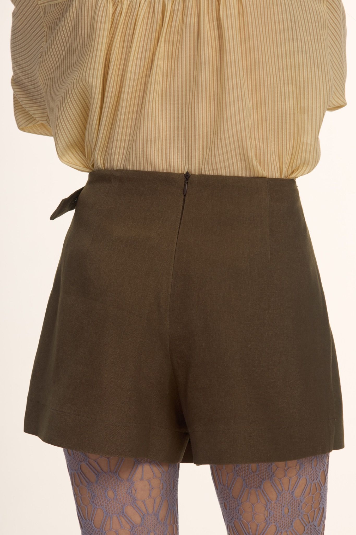 Brown Overlap Skorts