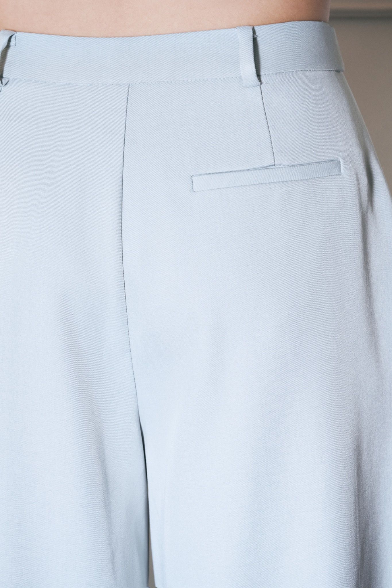 Blue Straight Leg Trousers