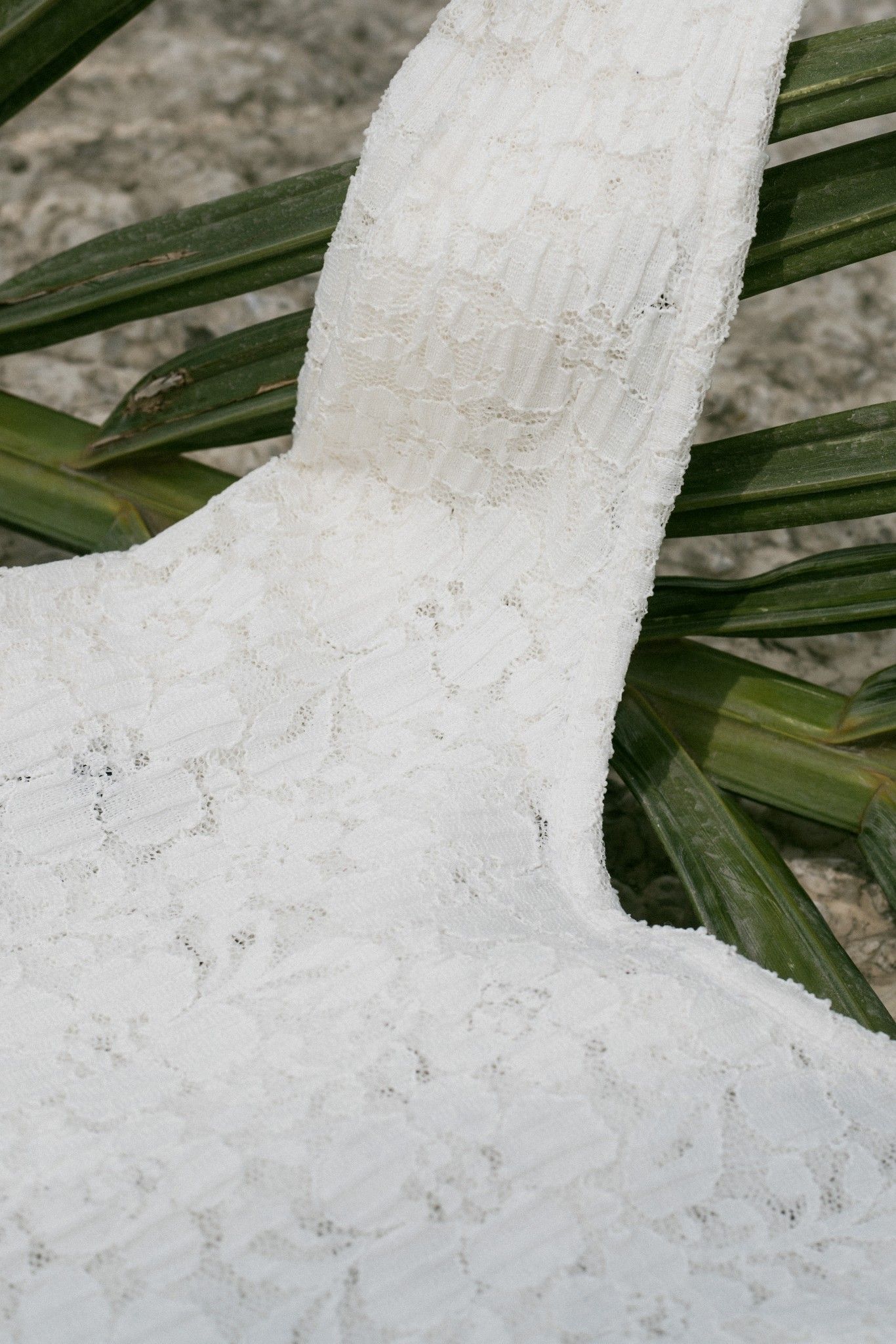 White Lace Bag