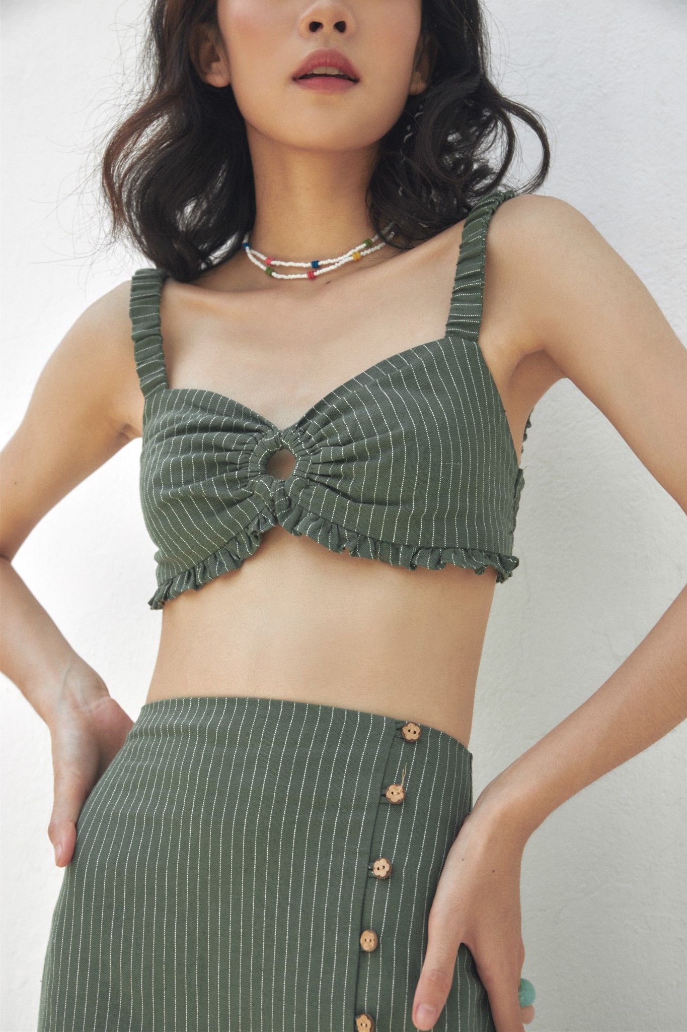 Striped Camisole With Ring