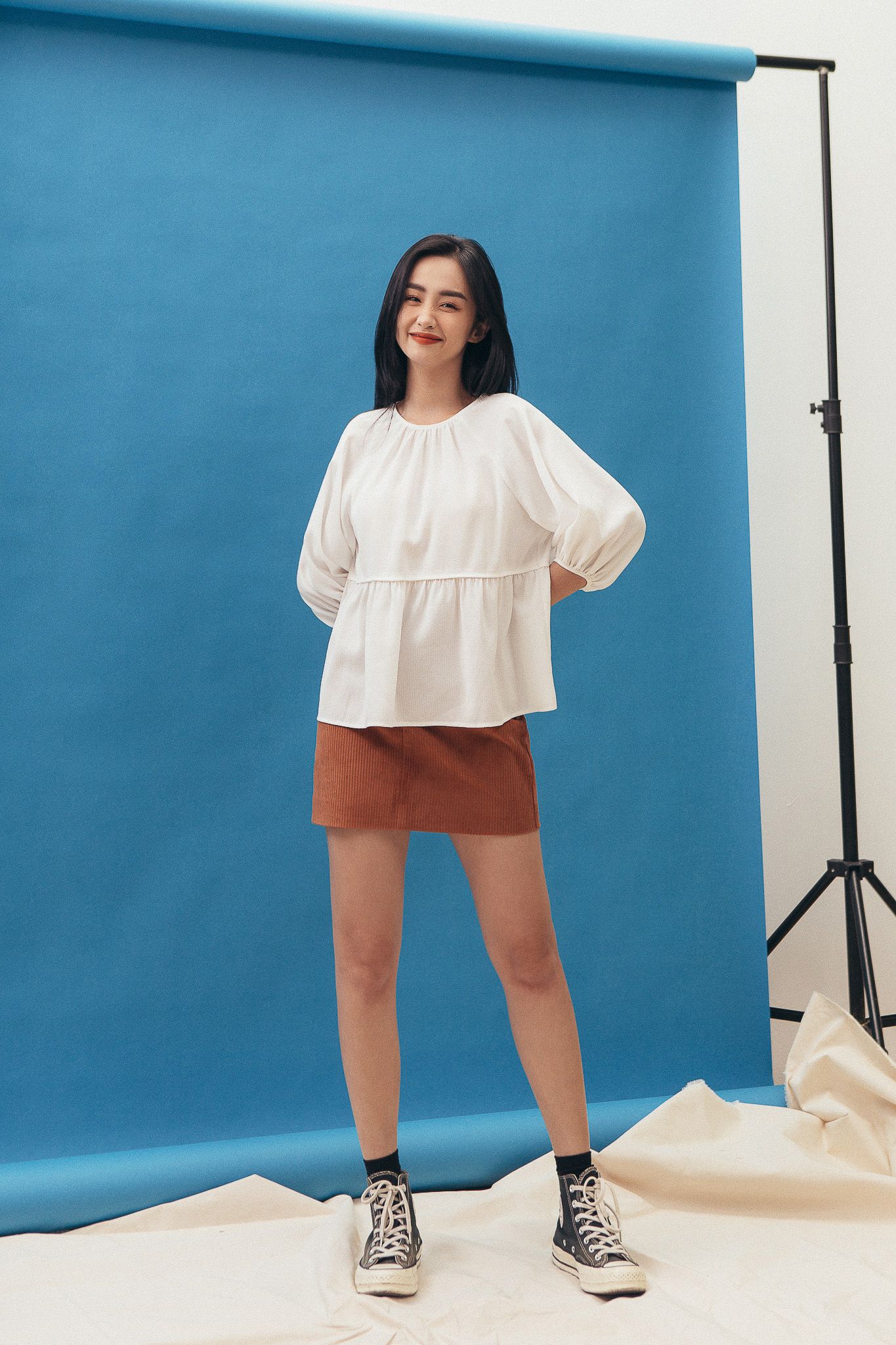 White Puff Sleeve Top