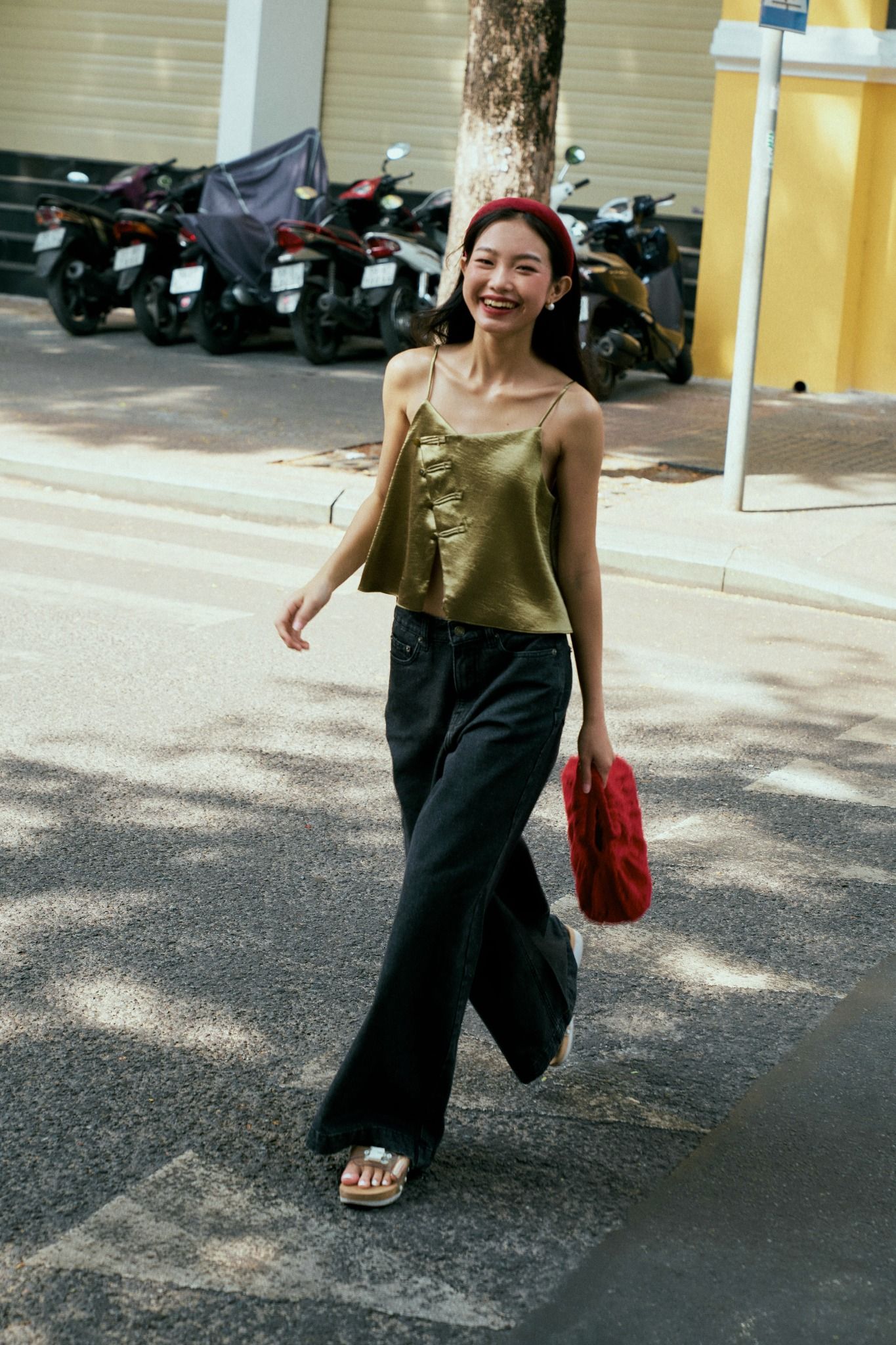  Dark Grey High Waisted Wide Leg Jeans 