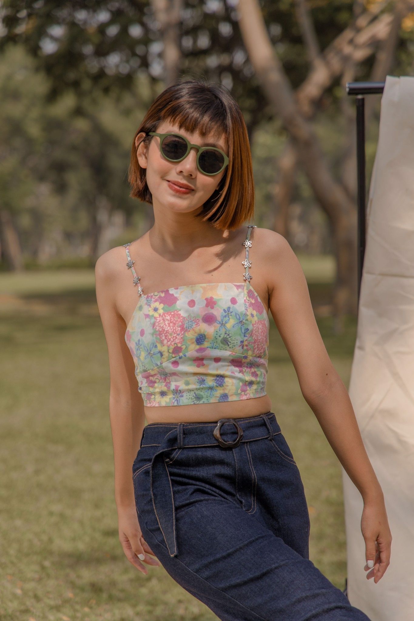 Floral Tie Back Camisole