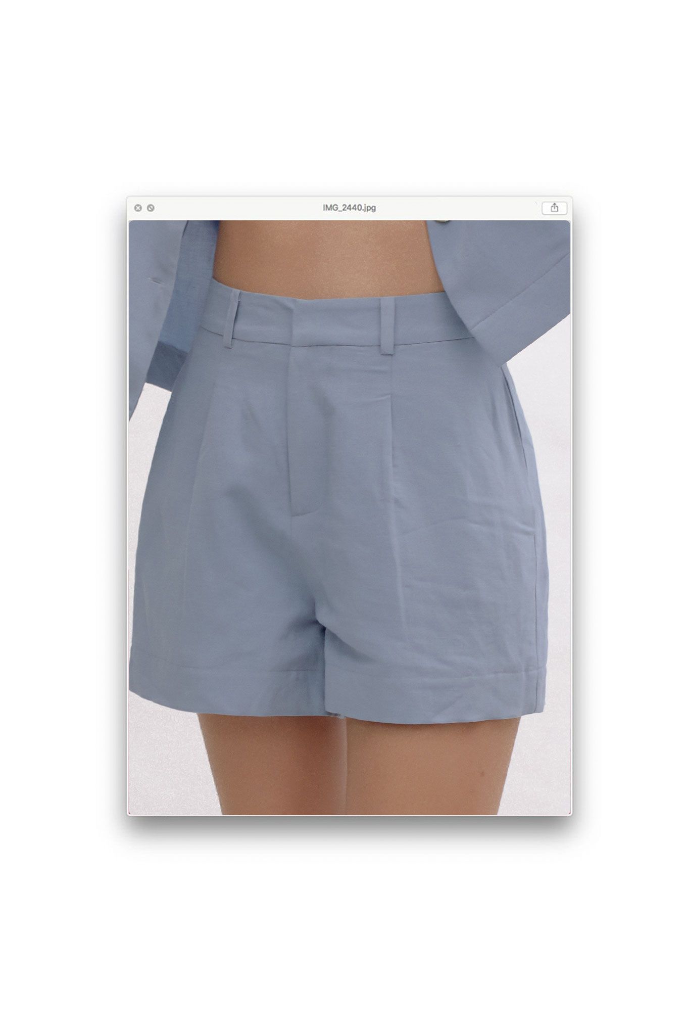 Blue Linen Short