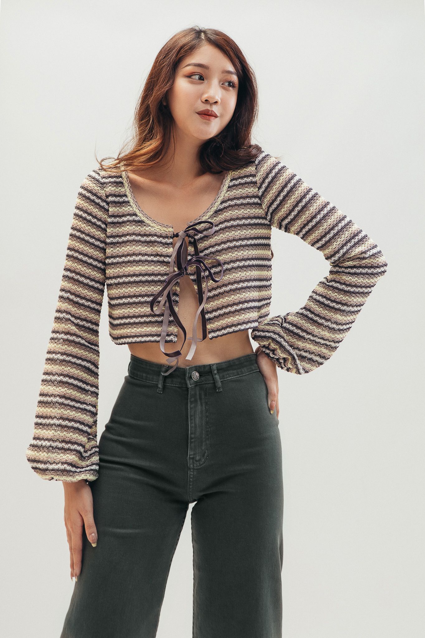 Crochet Puff Sleeve Top