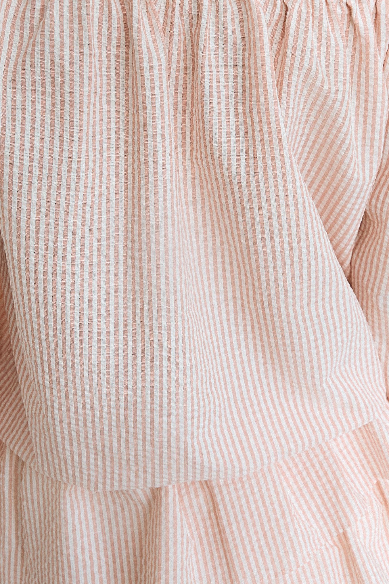 Striped Ruffle Mini Dress