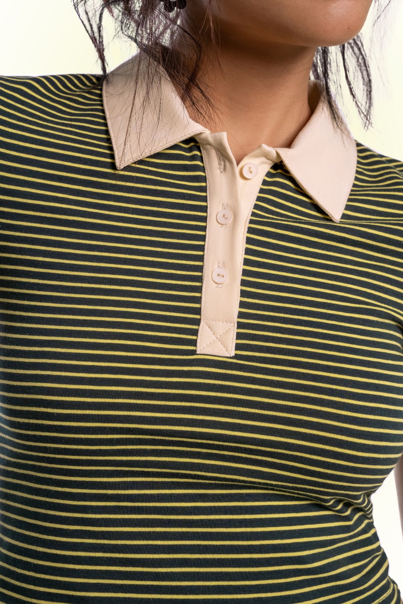 Crop Polo Neck Top