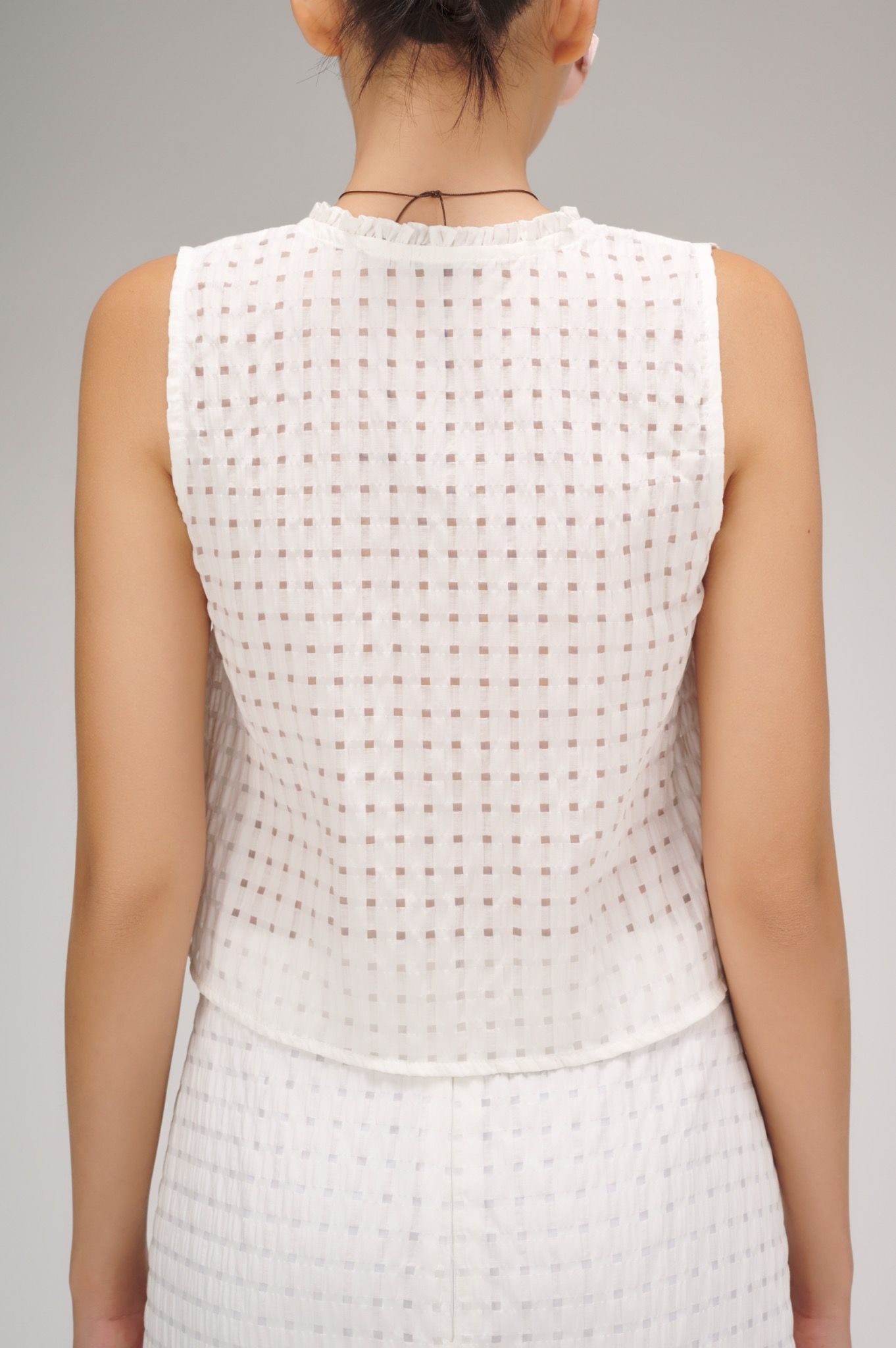 Ruffle Sleeveless Top