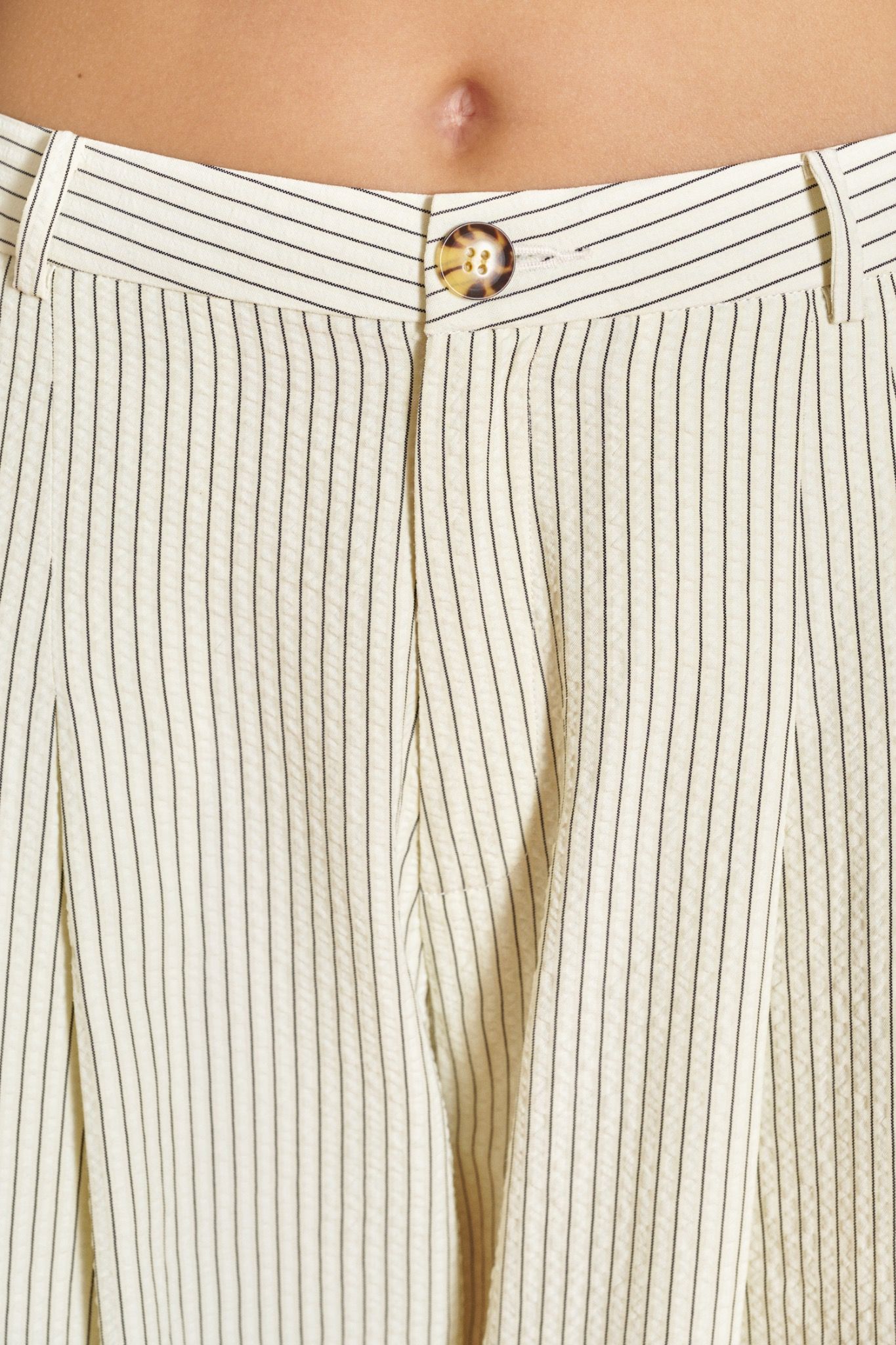 Striped A-line Trousers