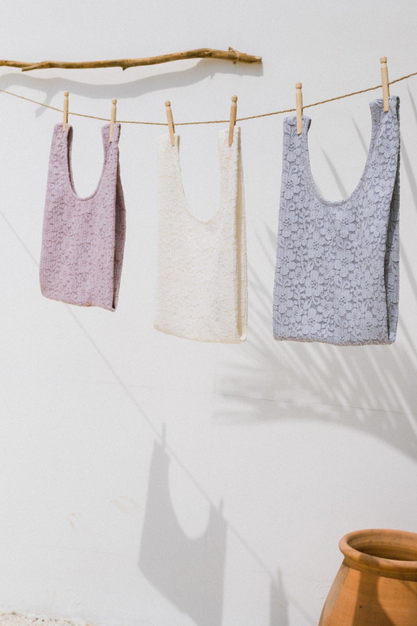 Purple Lace Bag