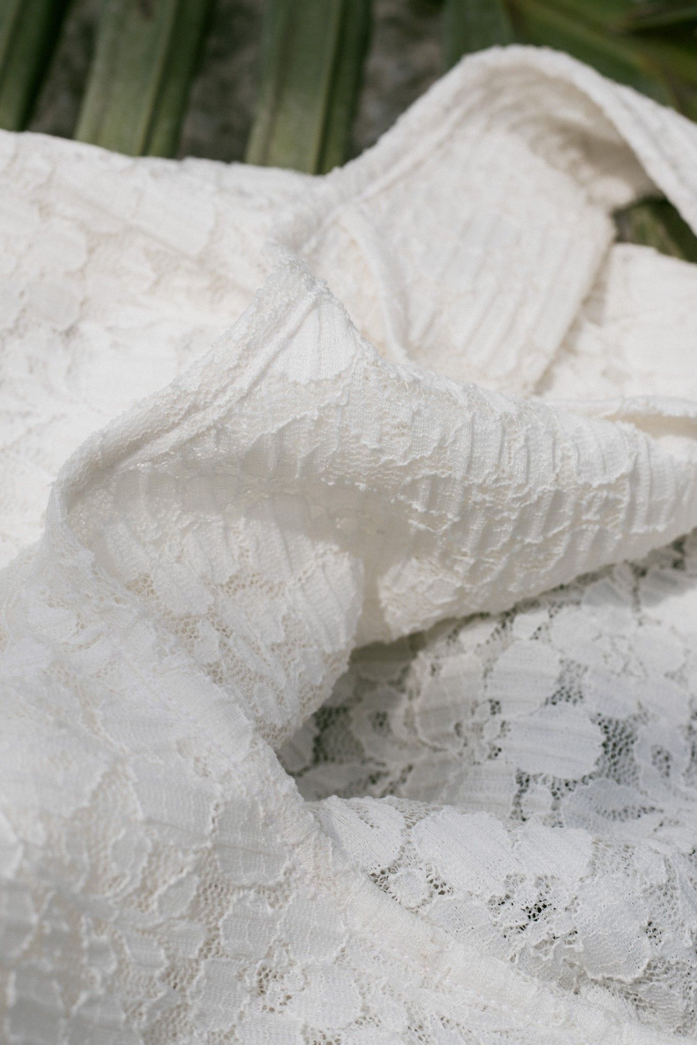 White Lace Bag