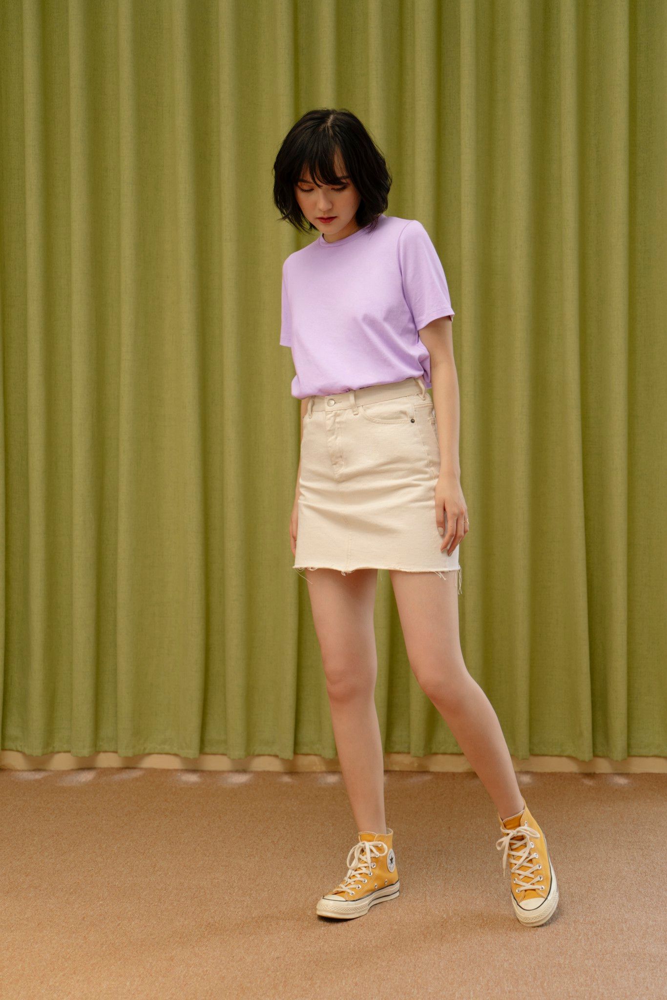 Light Purple Basic T-shirt