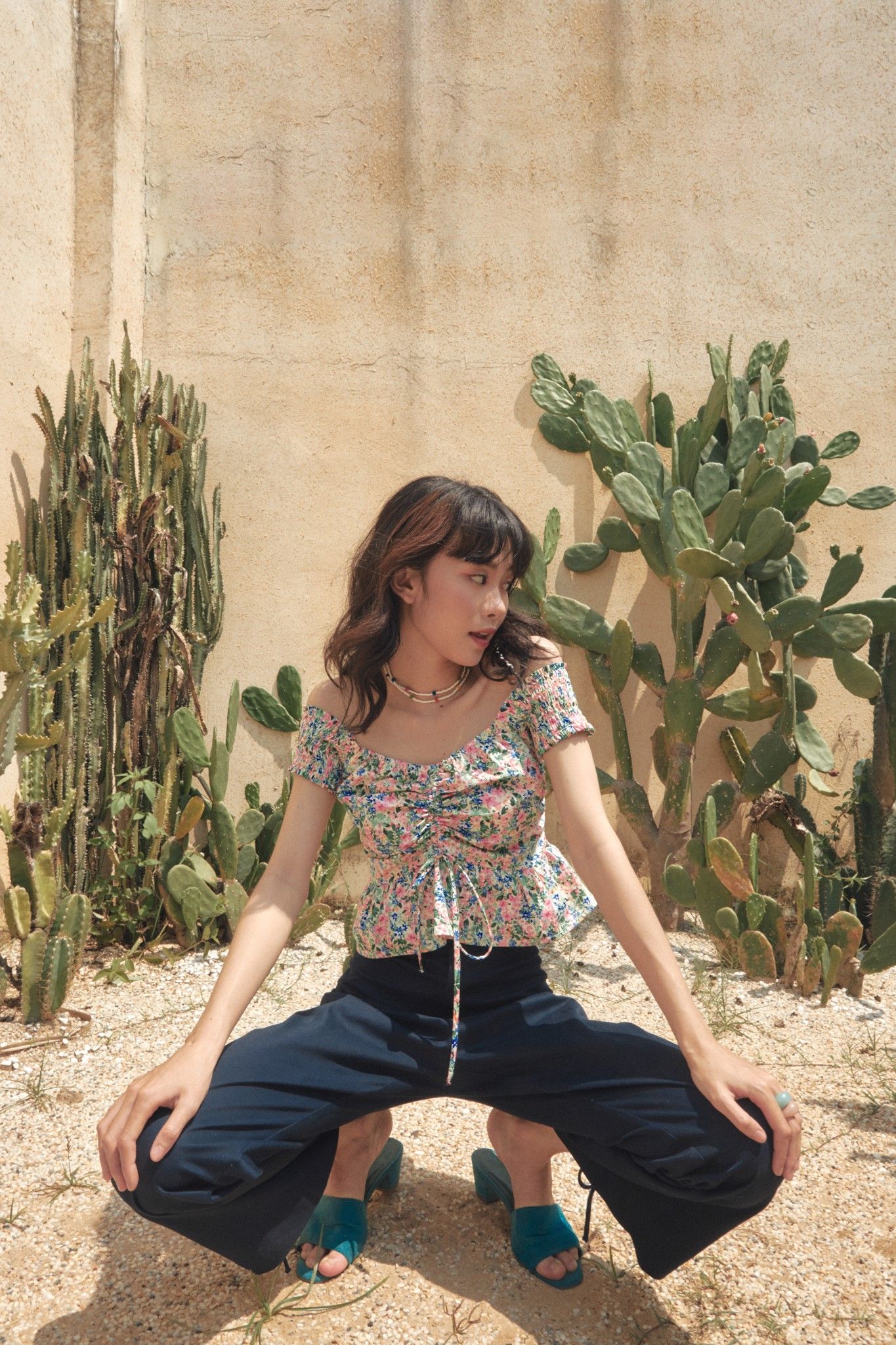 Floral Ruched Top