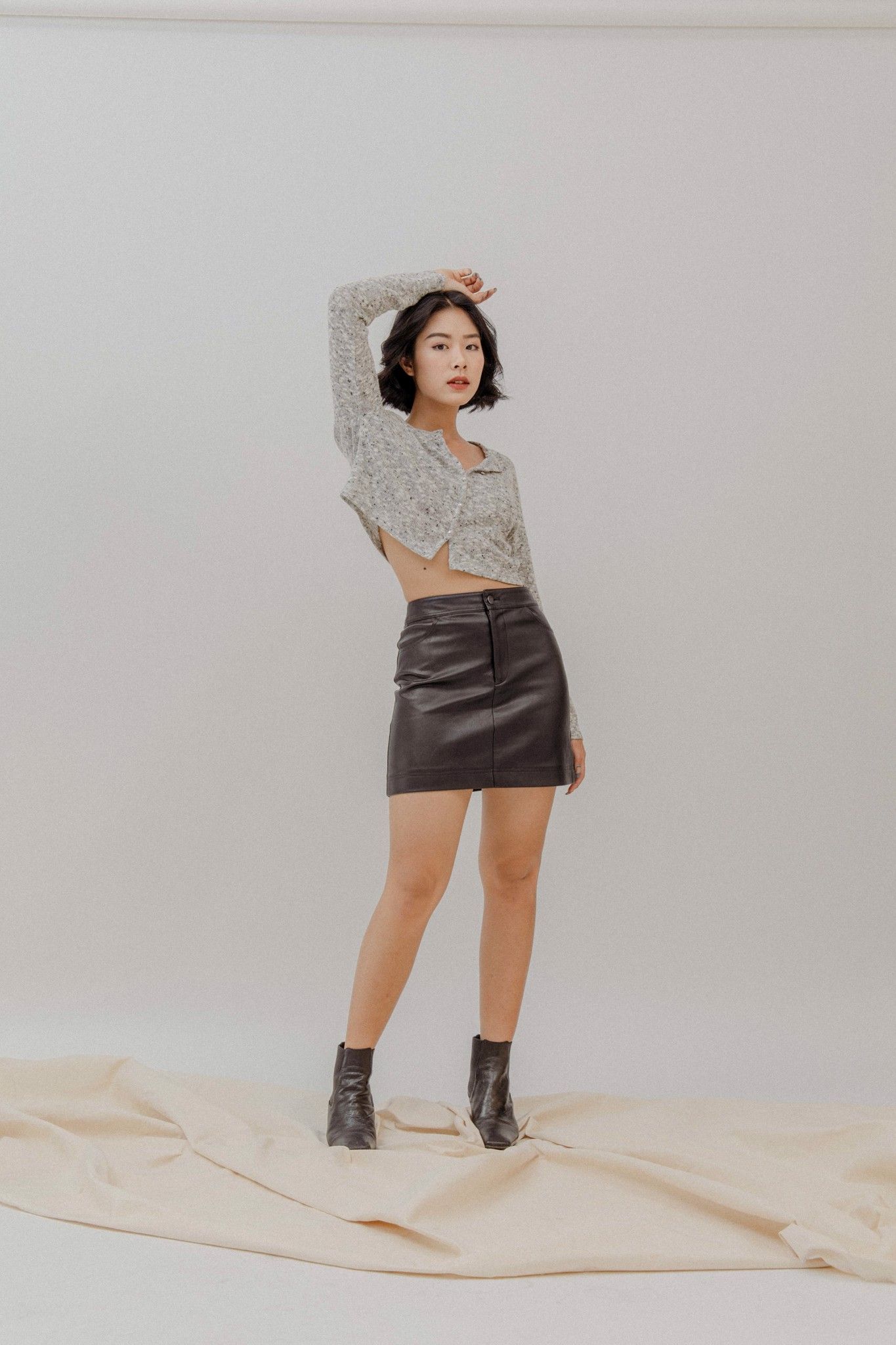 Grey Long Sleeve Cardigan