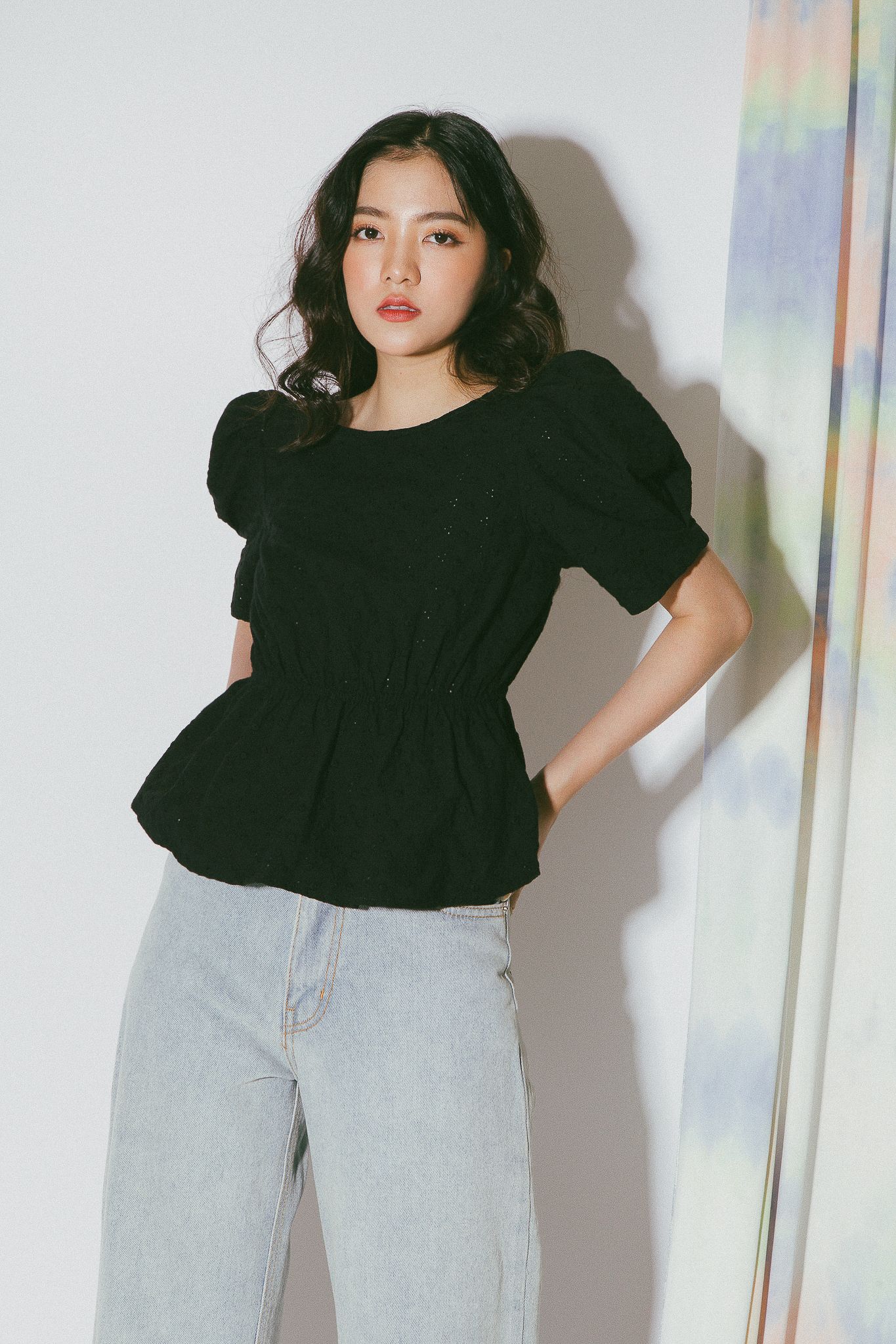 Black Open Back Top