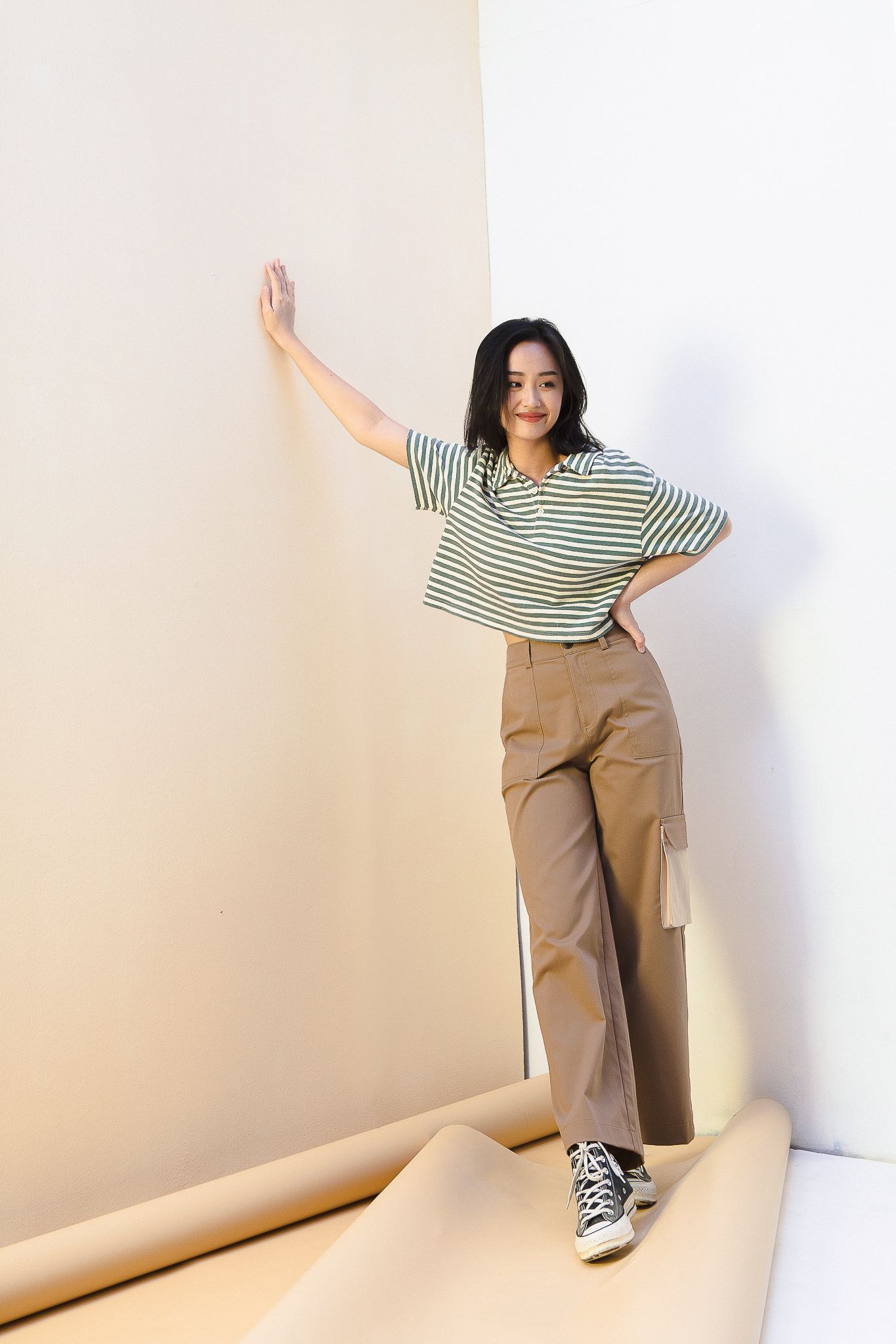Brown Cargo Trousers