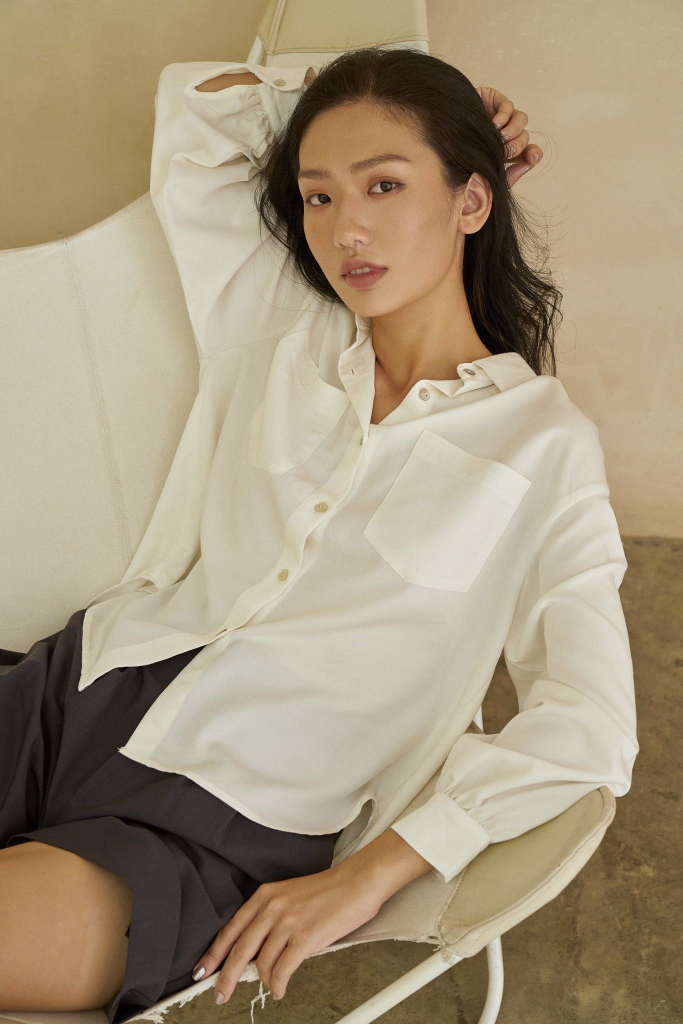 White Long Sleeve Shirt