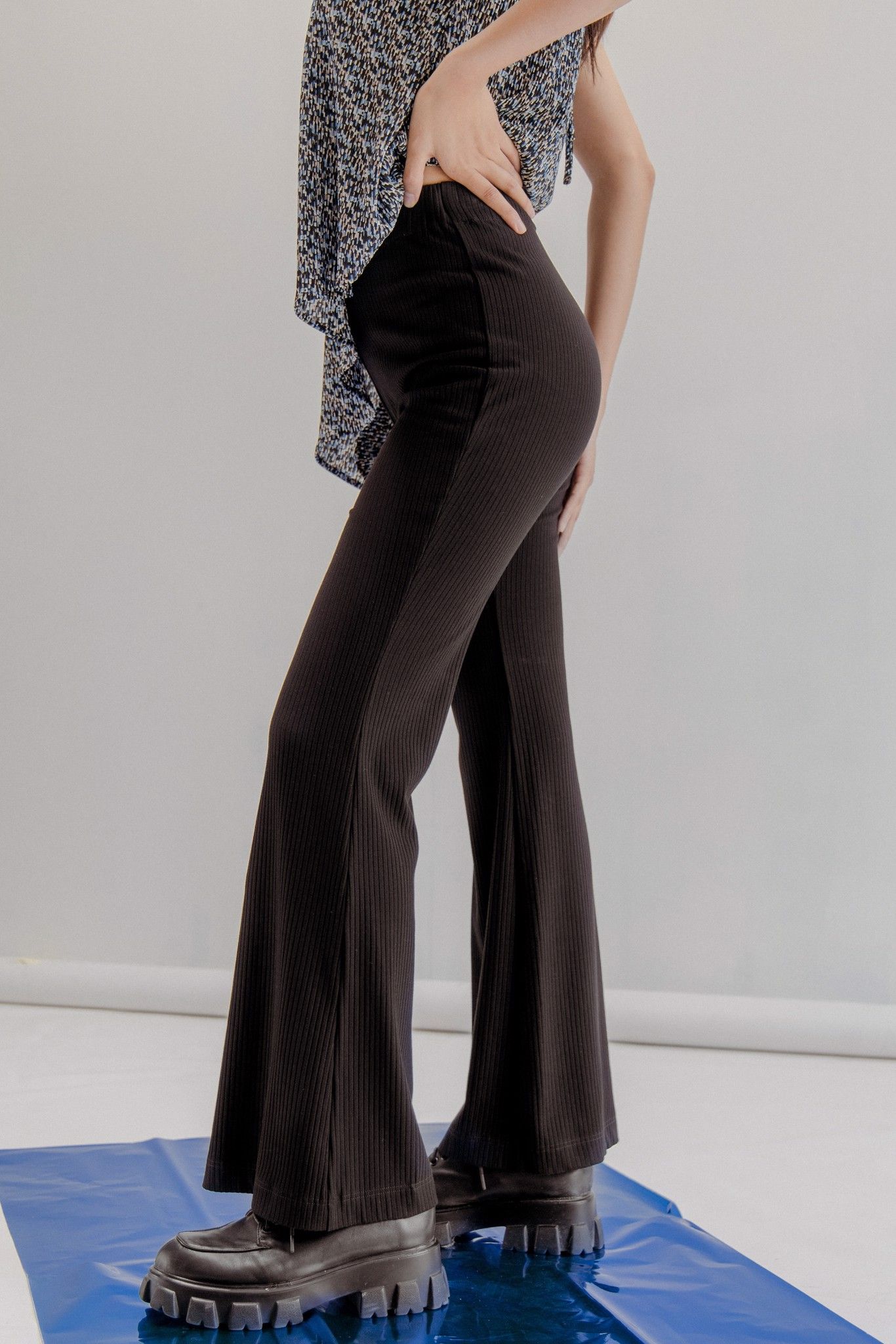 Black Flared Trousers