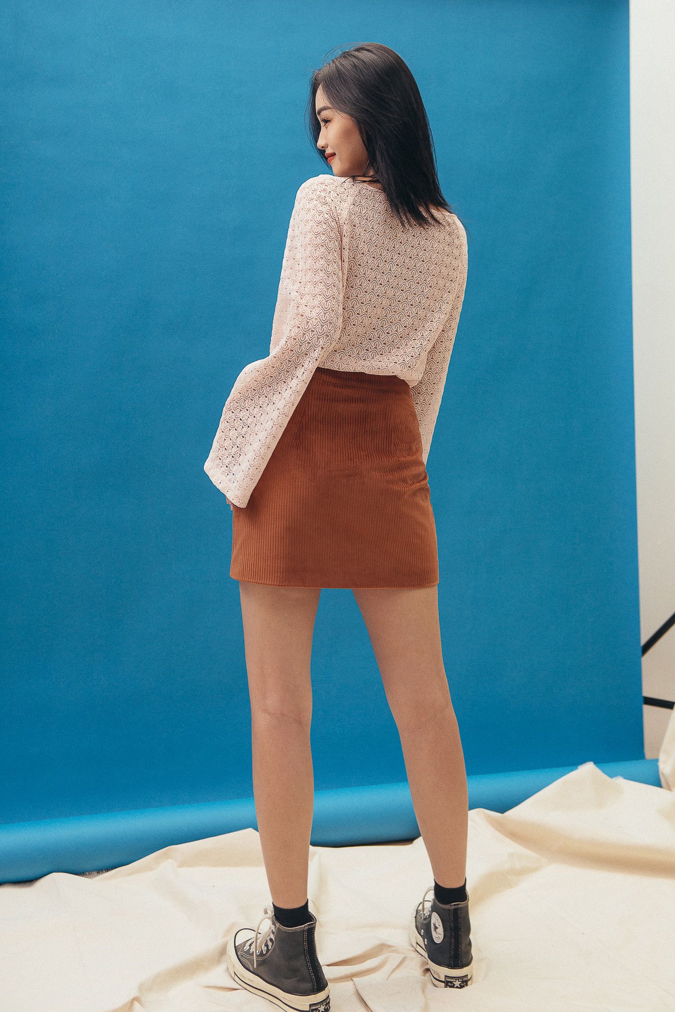 Orange Mini Skirt